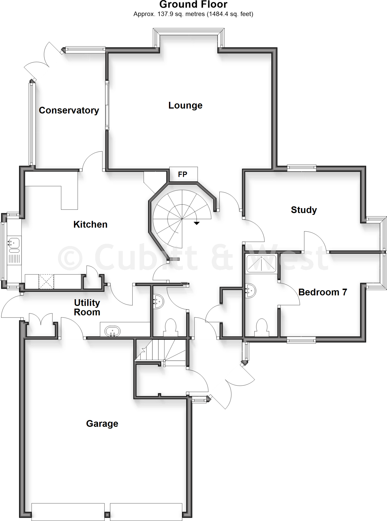 Newhaven Road, Rodmell, Lewes, East Sussex floorplan
