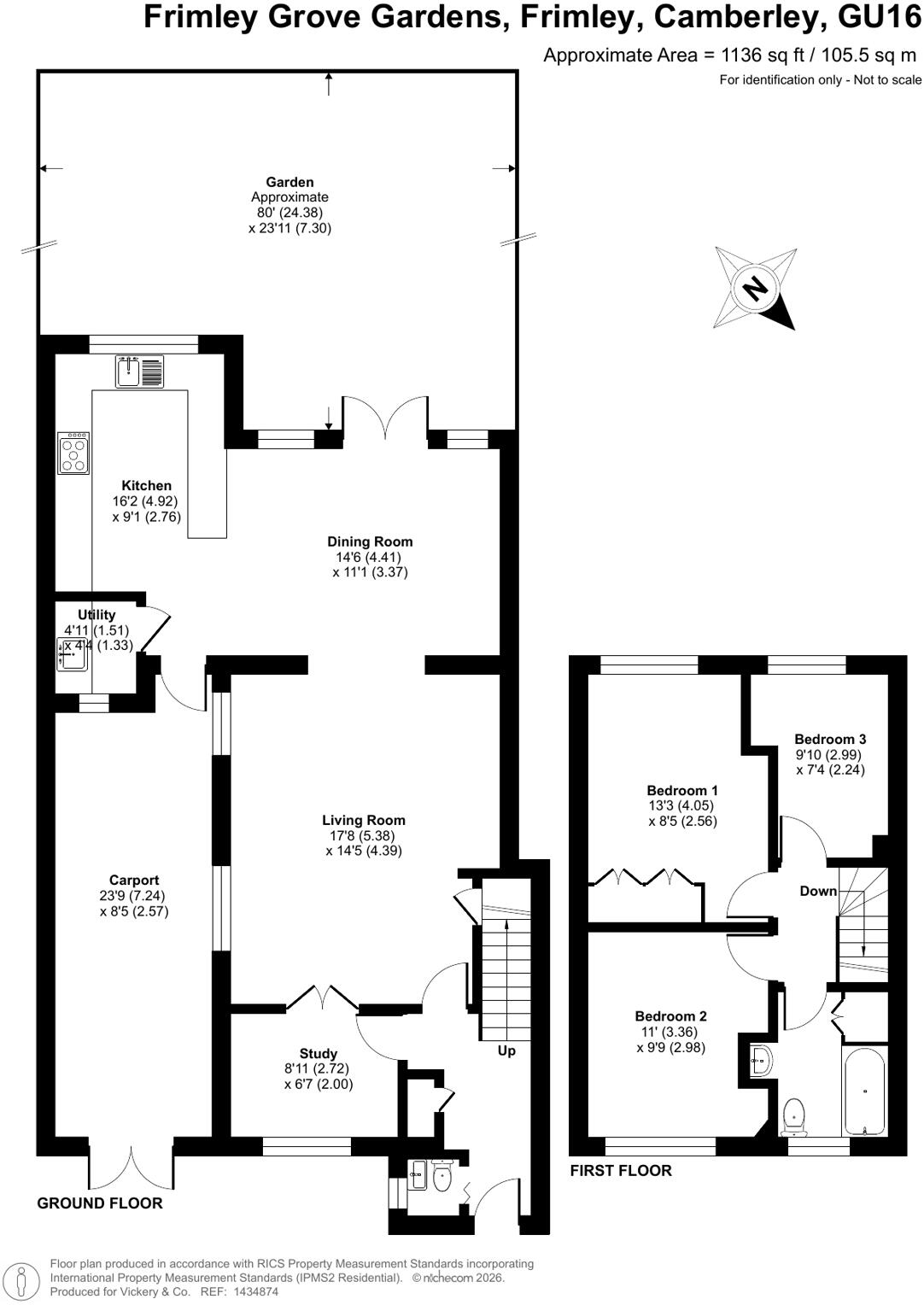 Frimley Grove Gardens, Frimley, Camberley, Surrey, GU16 floorplan