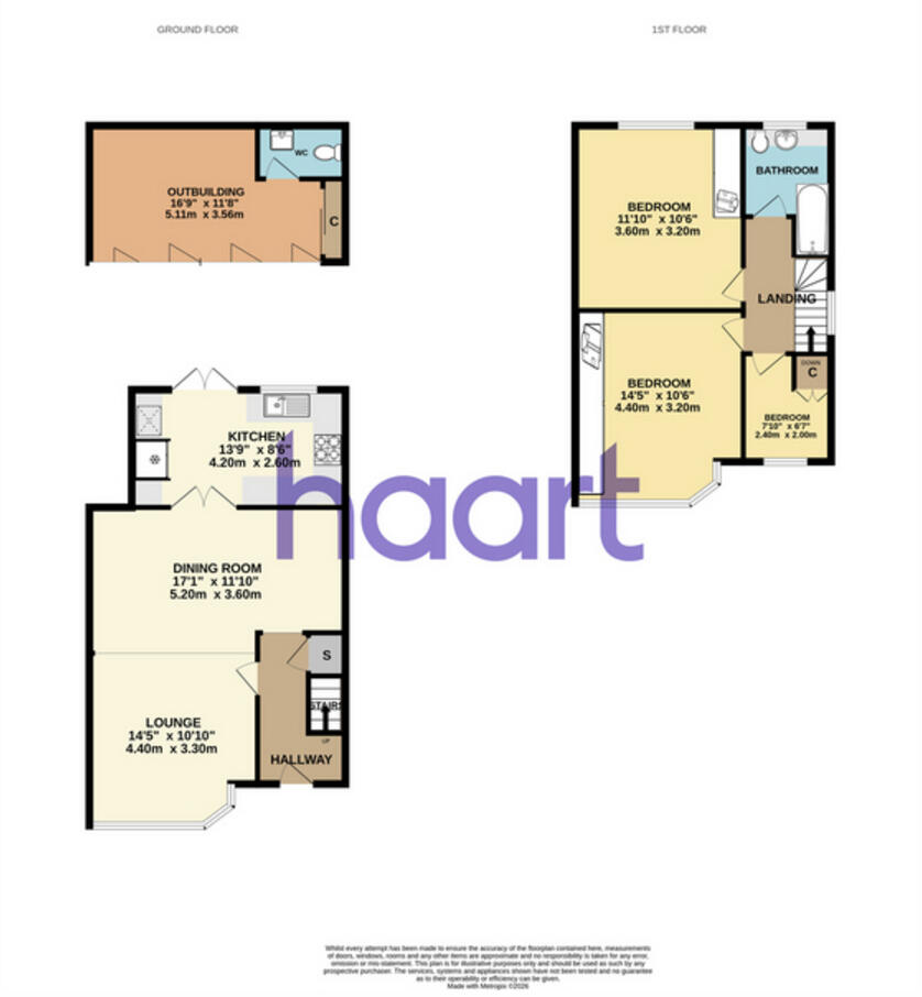Wood End, Hayes floorplan