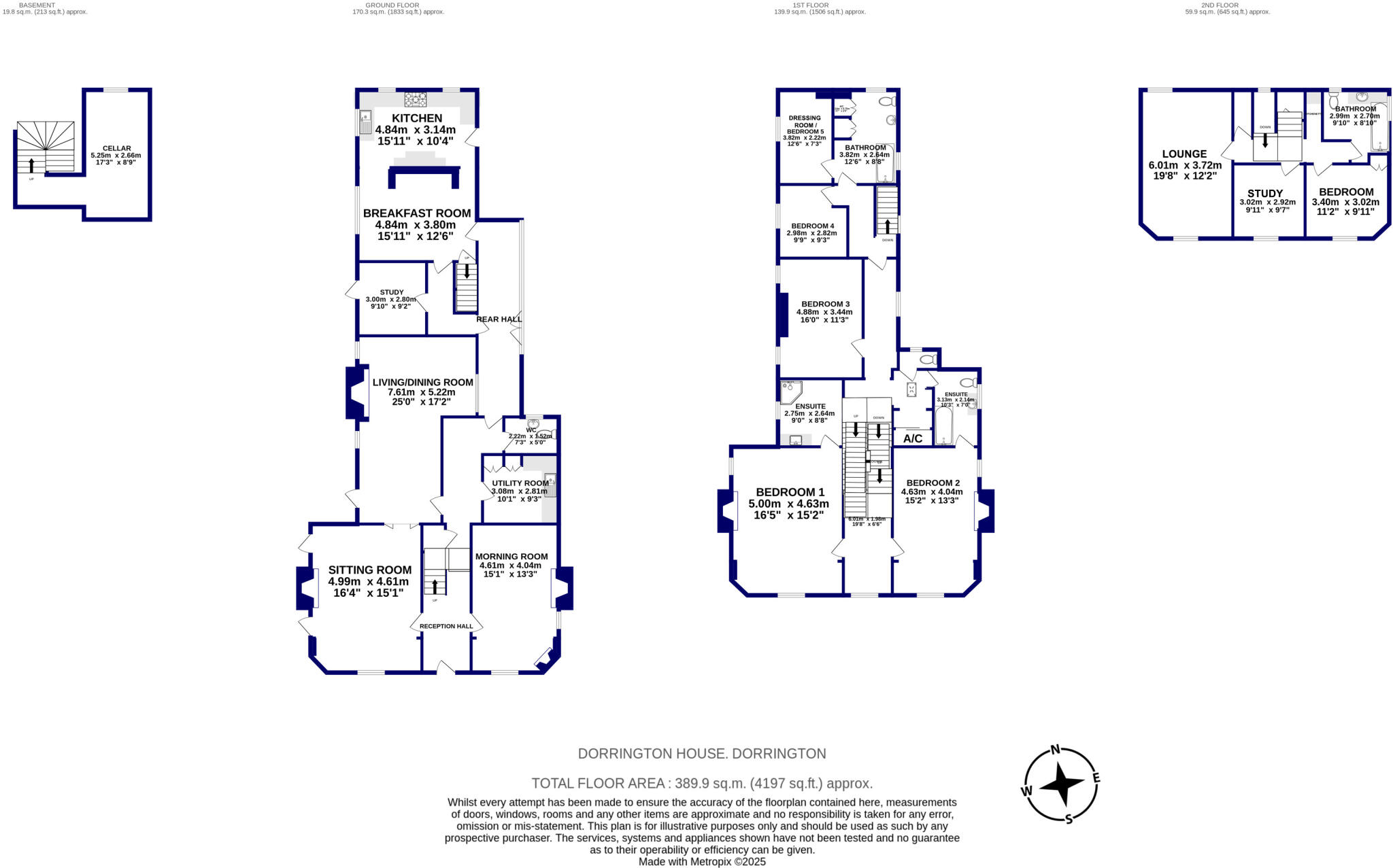 Dorrington House, Dorrington, Shrewsbury, Shropshire floorplan