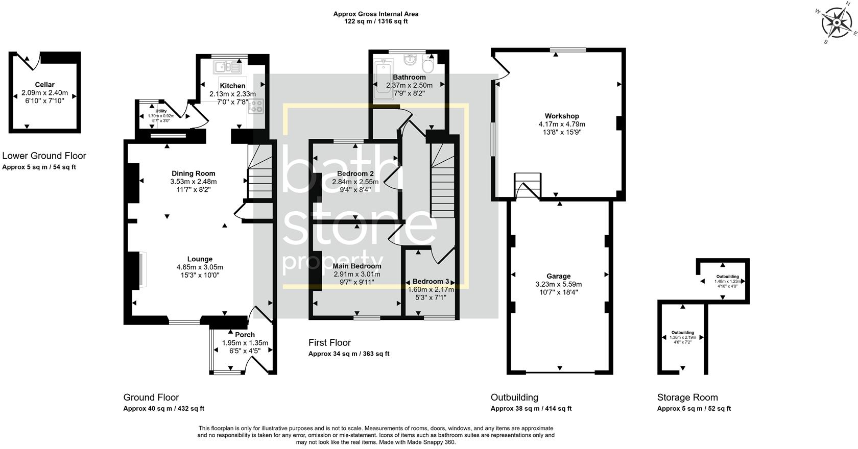 Turners Tower, Faulkland floorplan