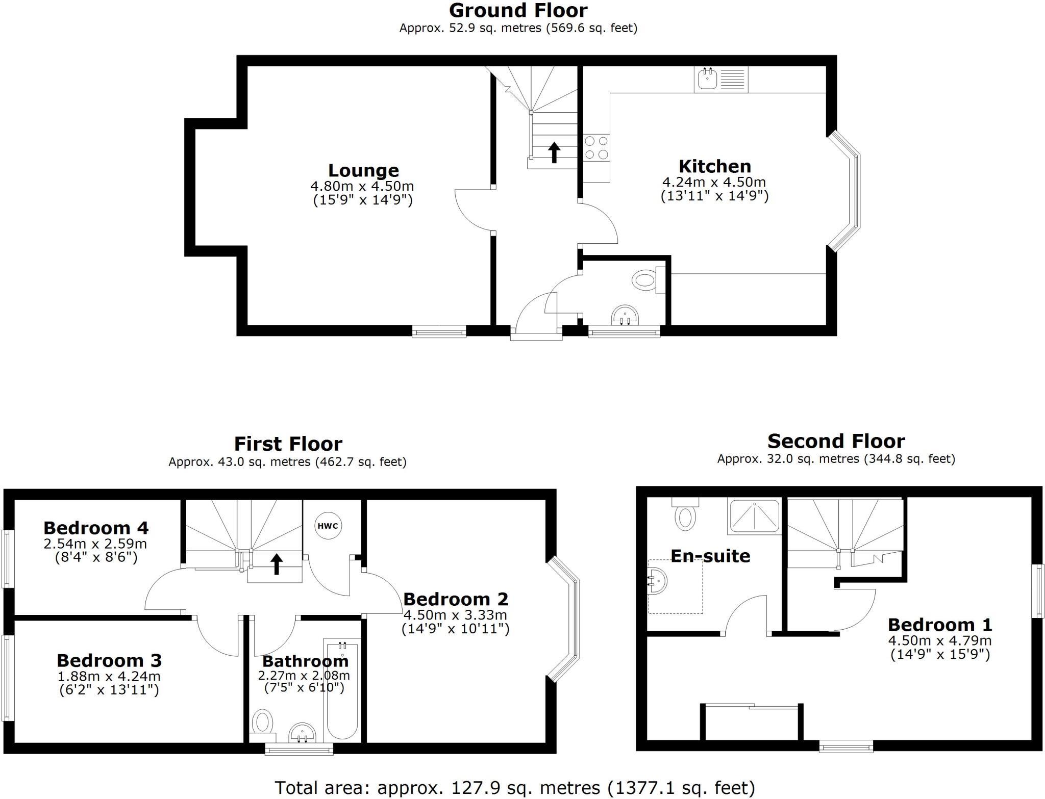 53, Queen Street, Retford floorplan