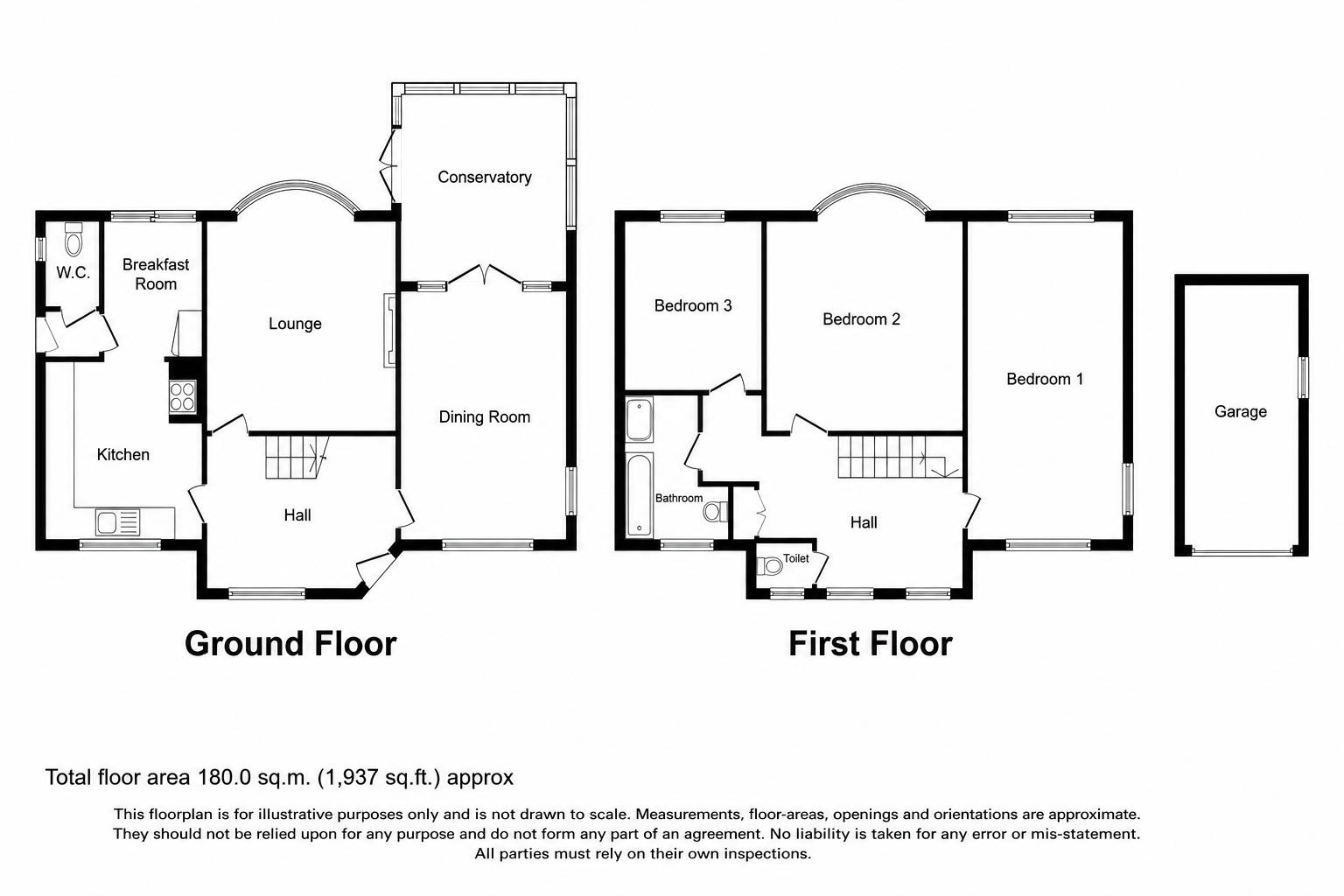 A Rare 1930s Home with Exceptional Gardens & Outstanding Potential floorplan