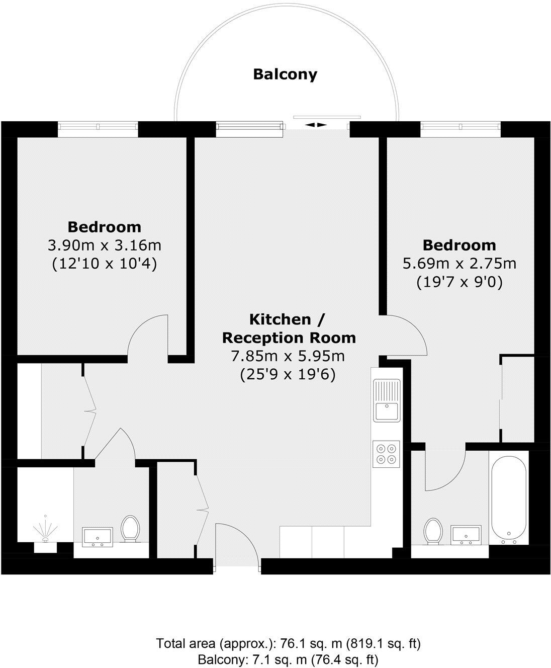Astell Road, London, SE3 floorplan
