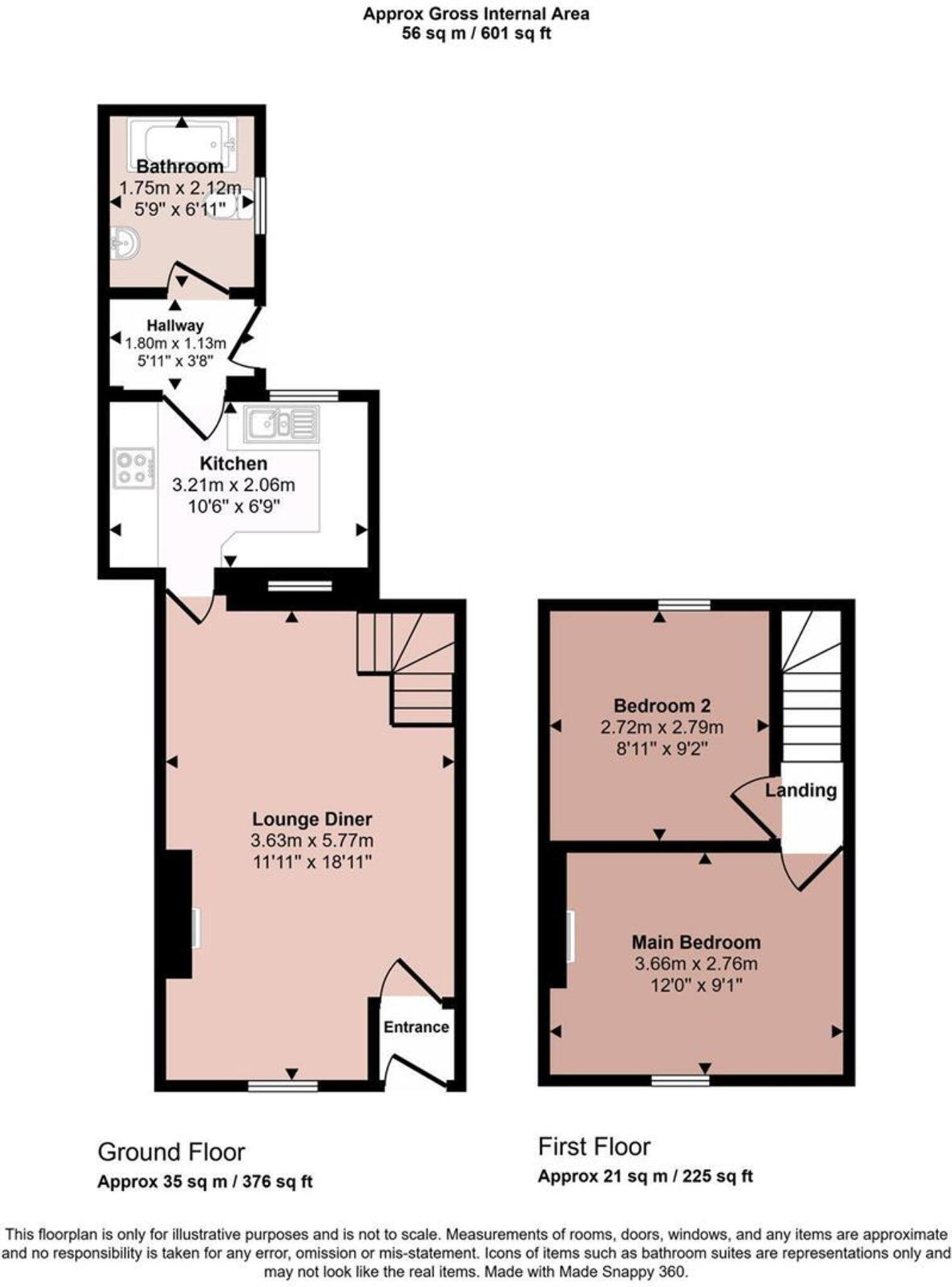 Leconfield Street, Cleator Moor, CA25 floorplan