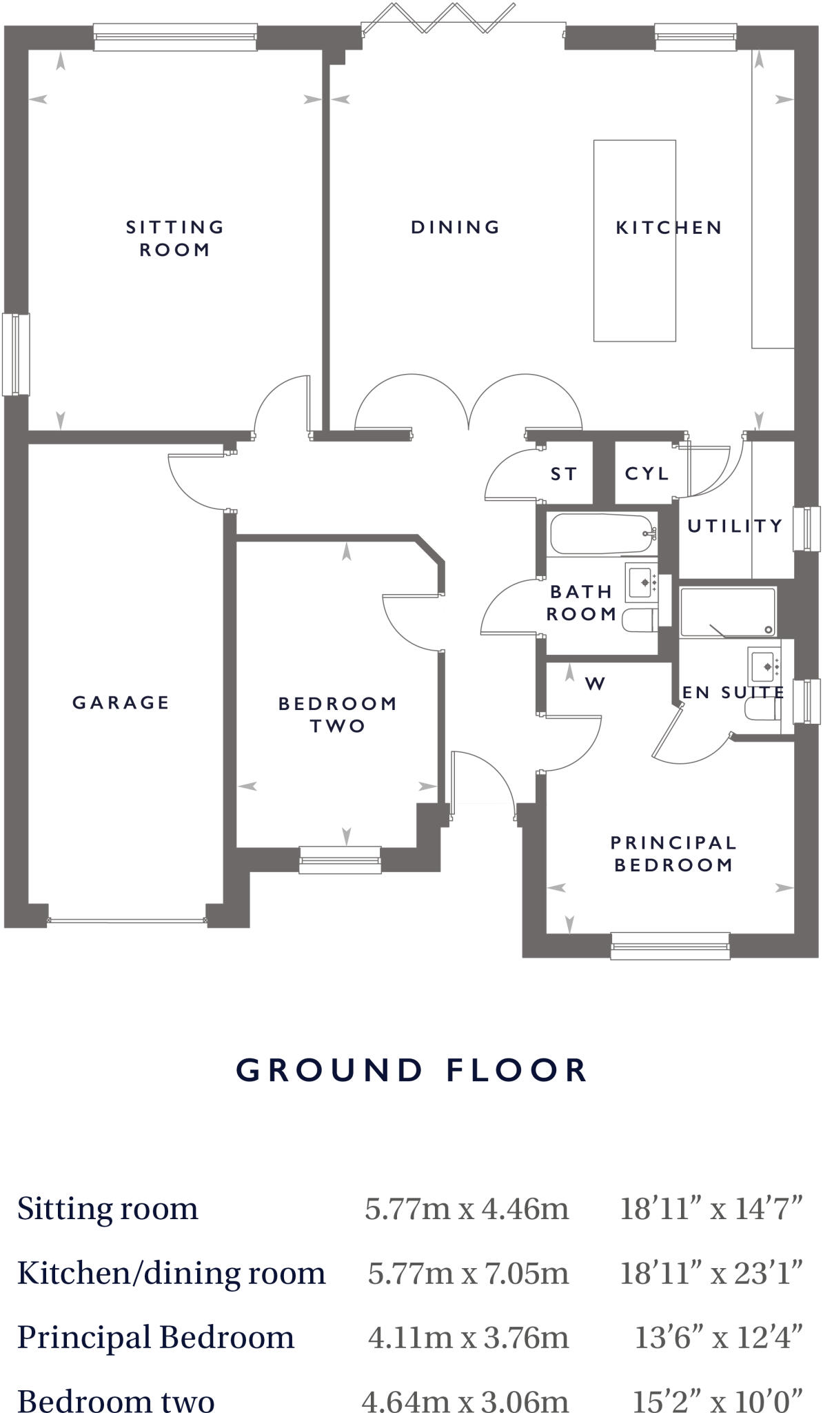 Hayfield Heights, Gotherington, Cheltenham, Gloucestershire, GL52 floorplan