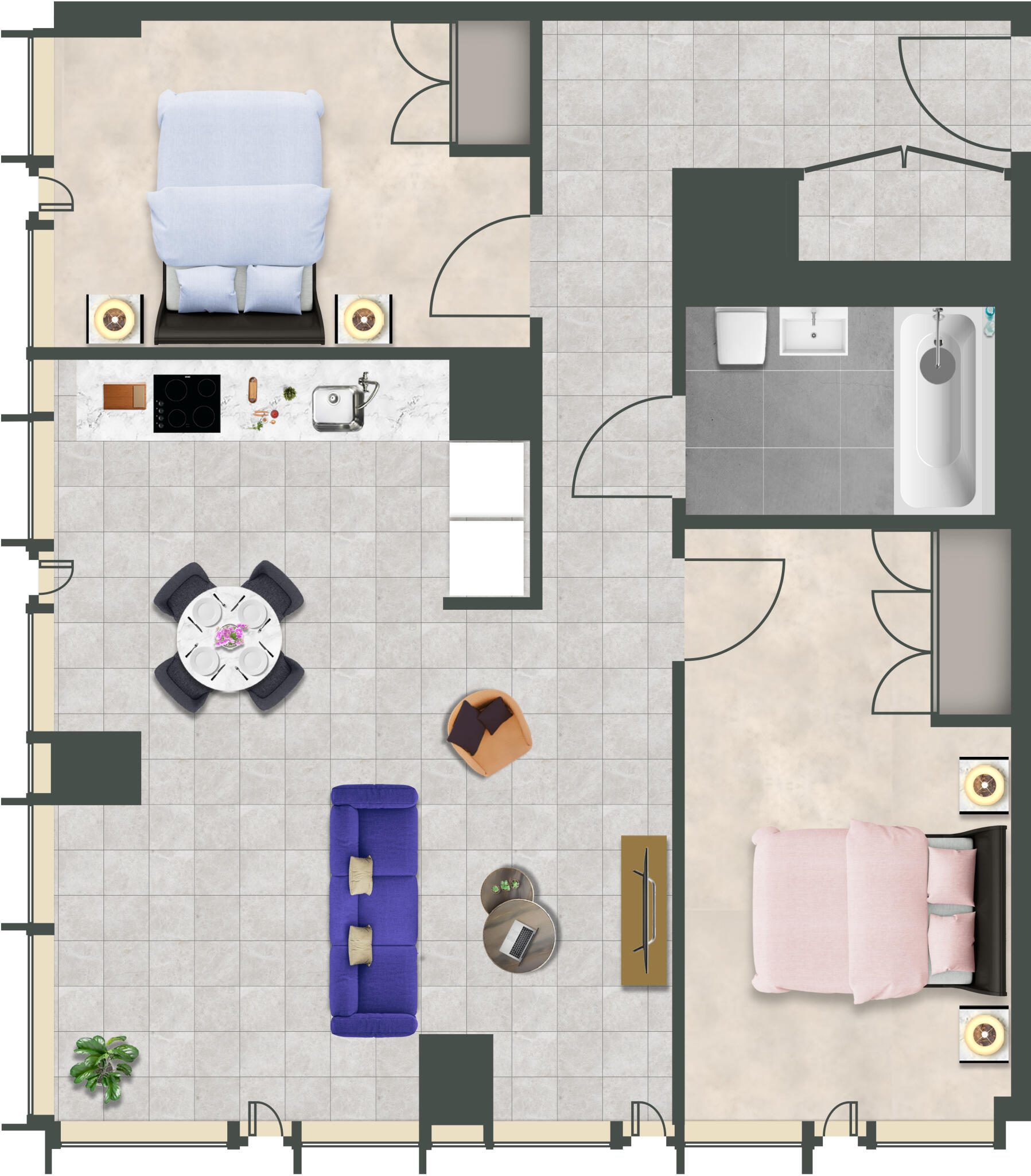 Broad Street Birmingham B15 floorplan
