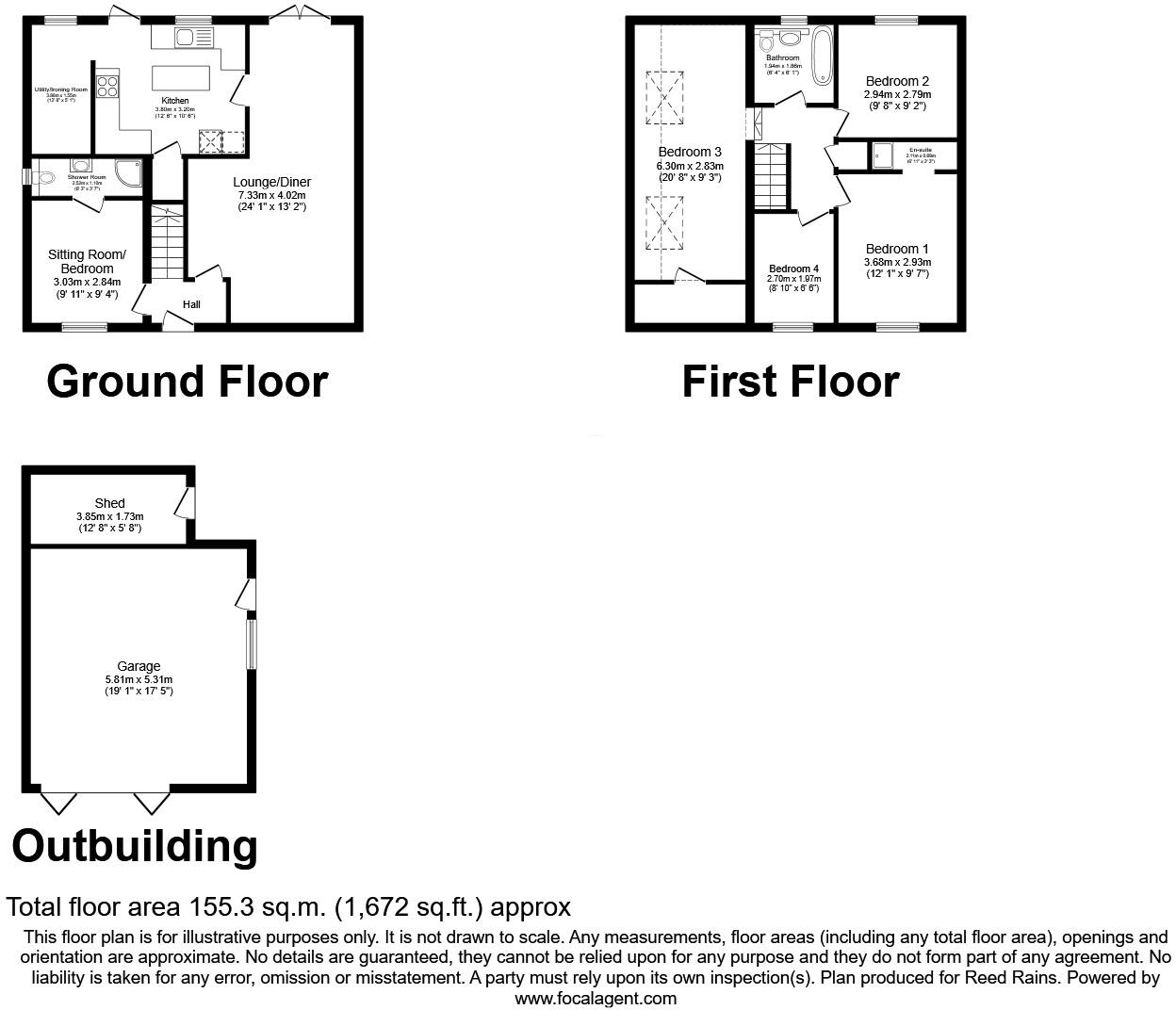 Whernside Way, Leyland, Lancashire, PR25 floorplan