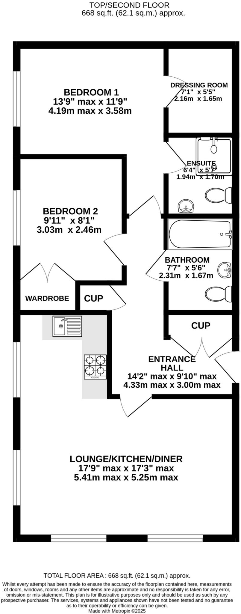 Apt. 10 Harris View Apartments, Mona Terrace, Douglas, IM1 3NA floorplan