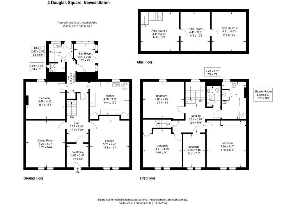 4 Douglas Square, Newcastleton, TD9 0QU floorplan