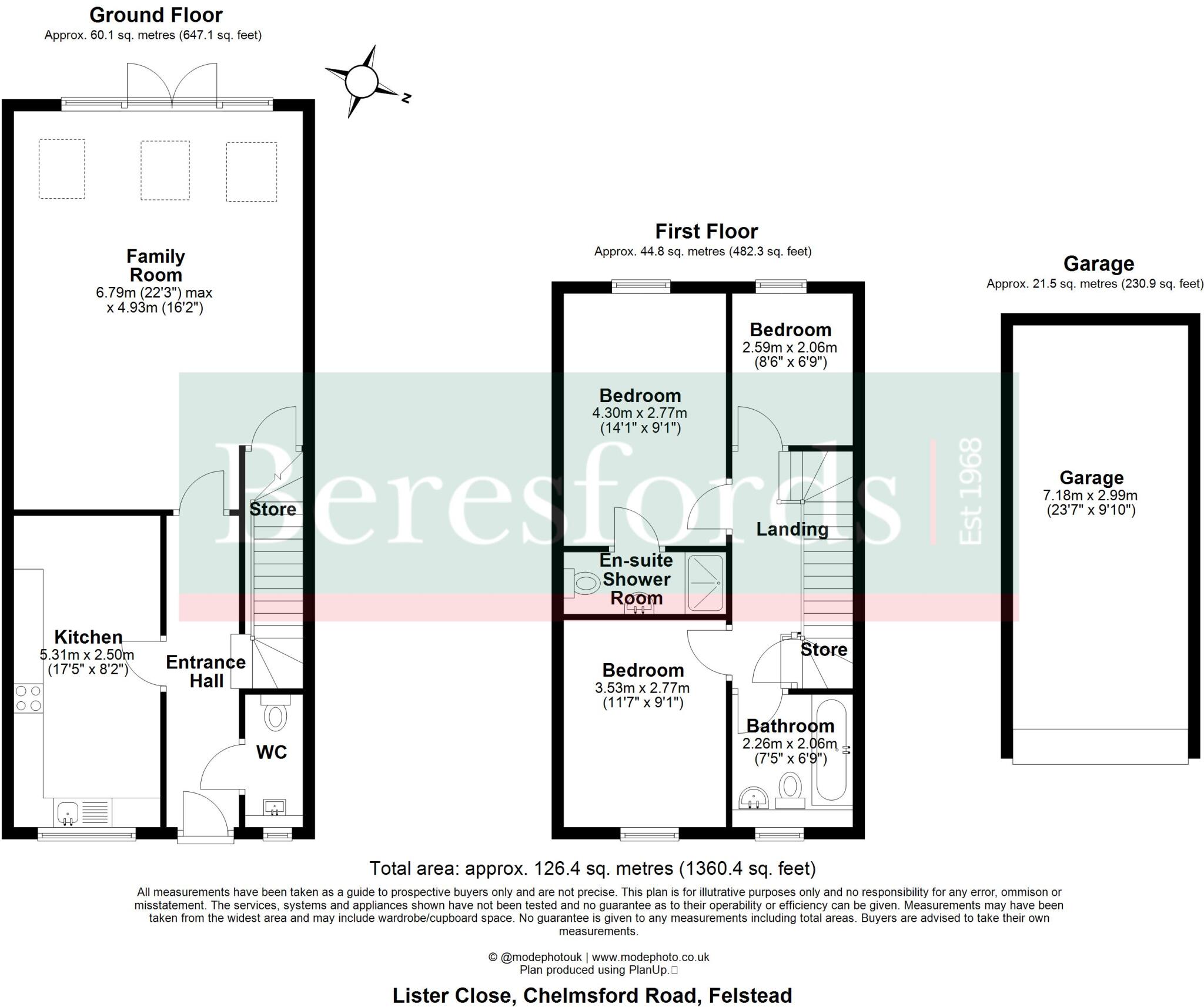 Lister Close, Felsted, CM6 floorplan