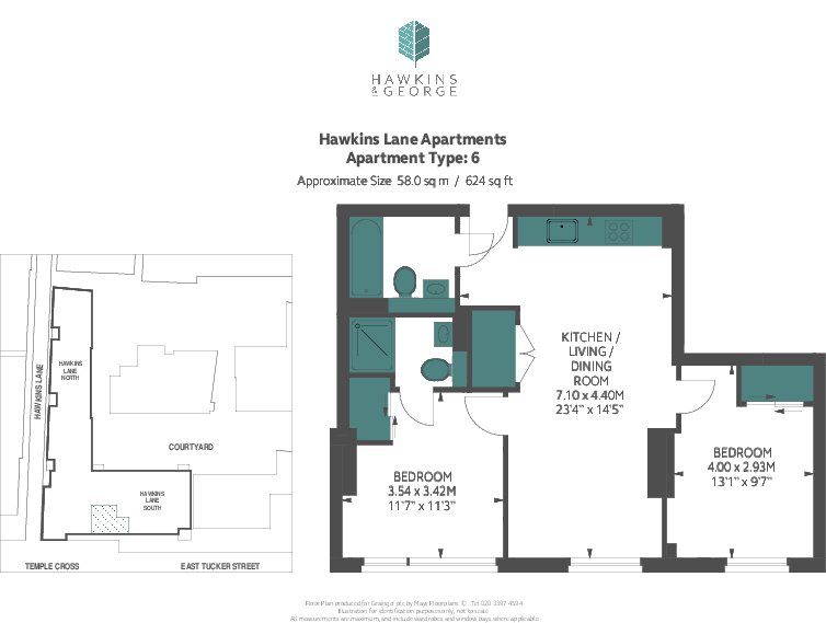 Hawkins & George, Bristol Bristol BS1 floorplan