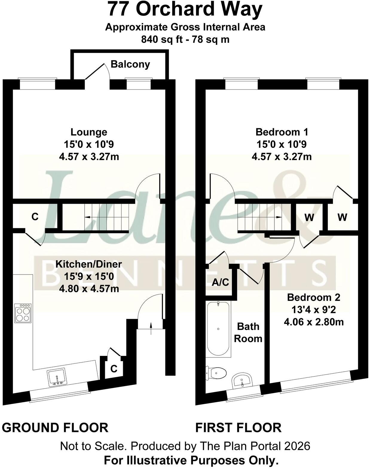 Orchard Way, Letchworth Garden City, SG6 floorplan