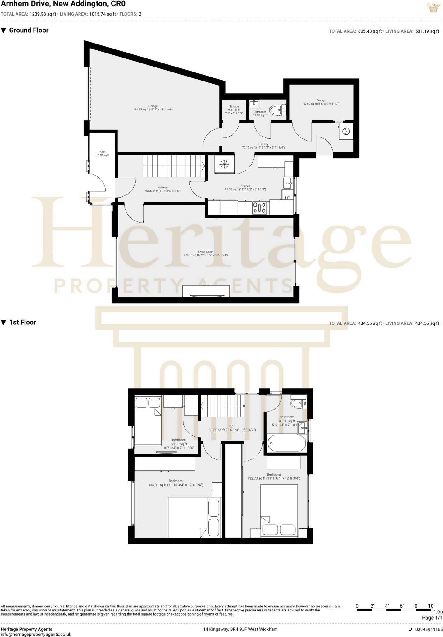 Arnhem Drive, New Addington, Croydon, CR0 floorplan