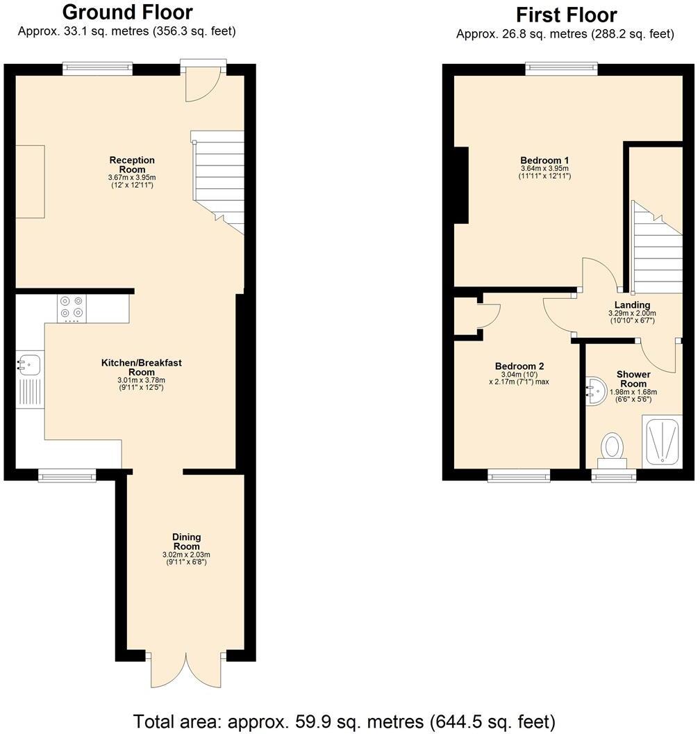 Church Street North, Old Whittington, Chesterfield floorplan