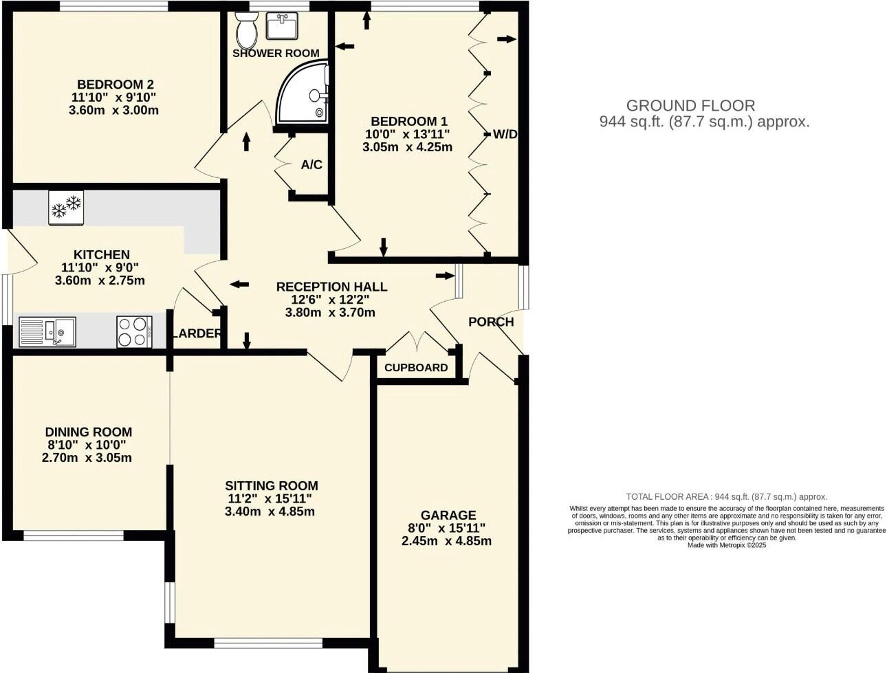 Parkside Drive, Exmouth floorplan