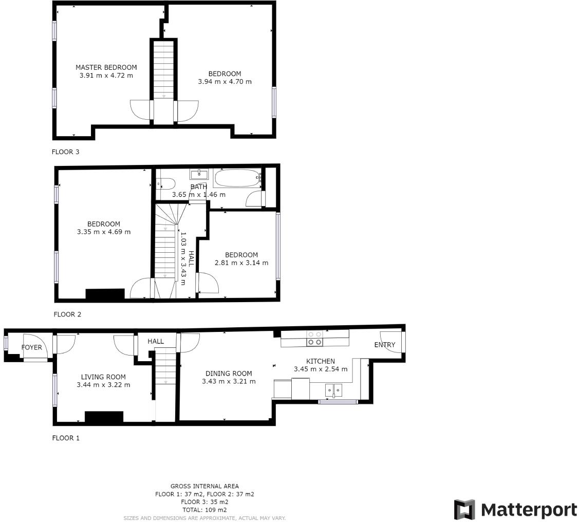 6 Cromwell Street, Nottingham, NG7 4GL floorplan
