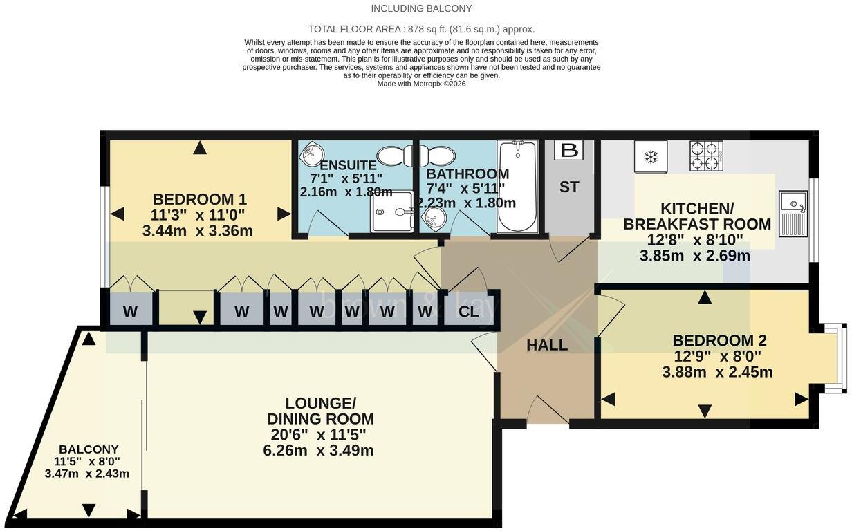 Portarlington Road, WESTBOURNE, BH4 floorplan