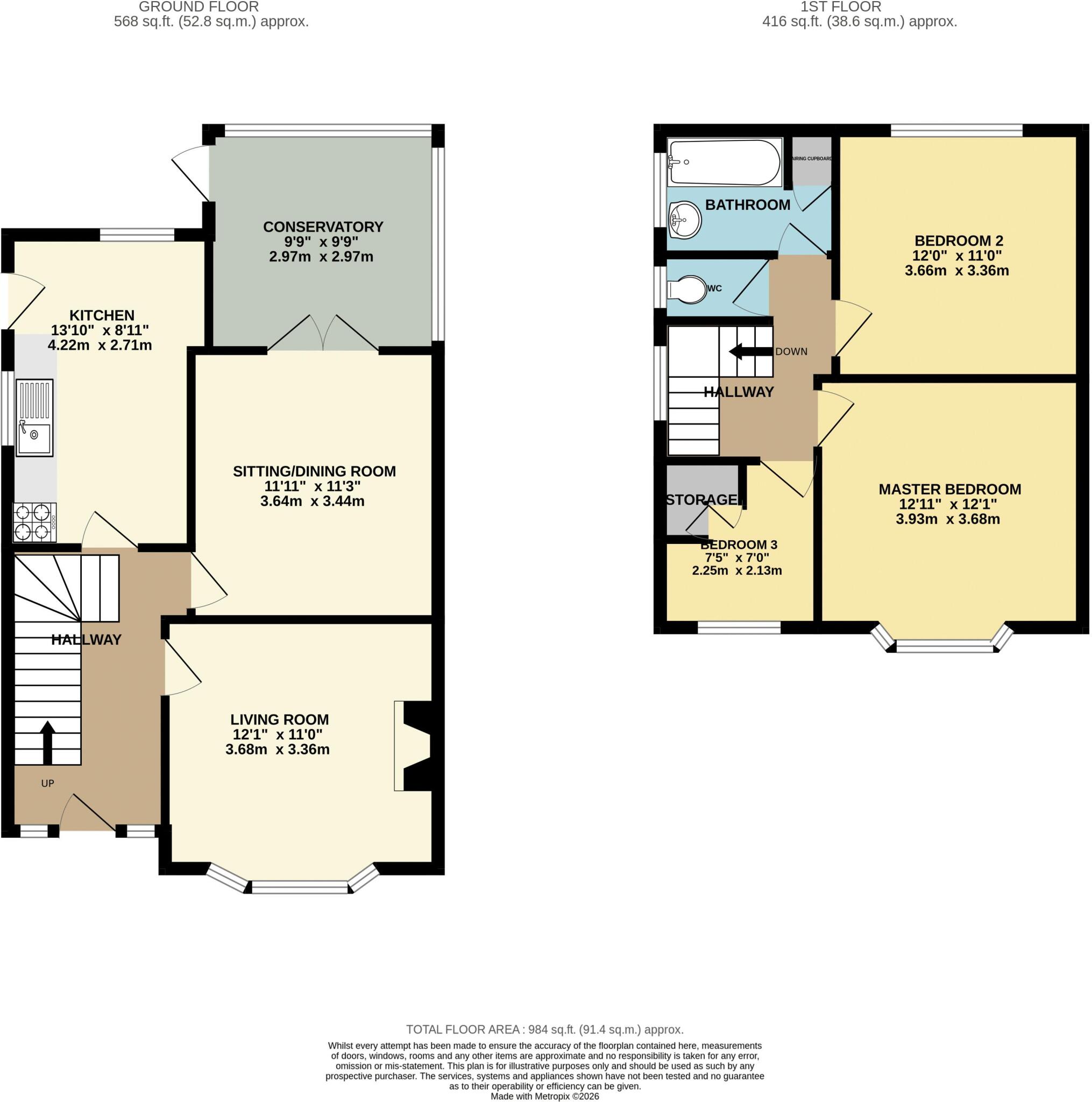 Normanhurst Avenue, Queens Park floorplan