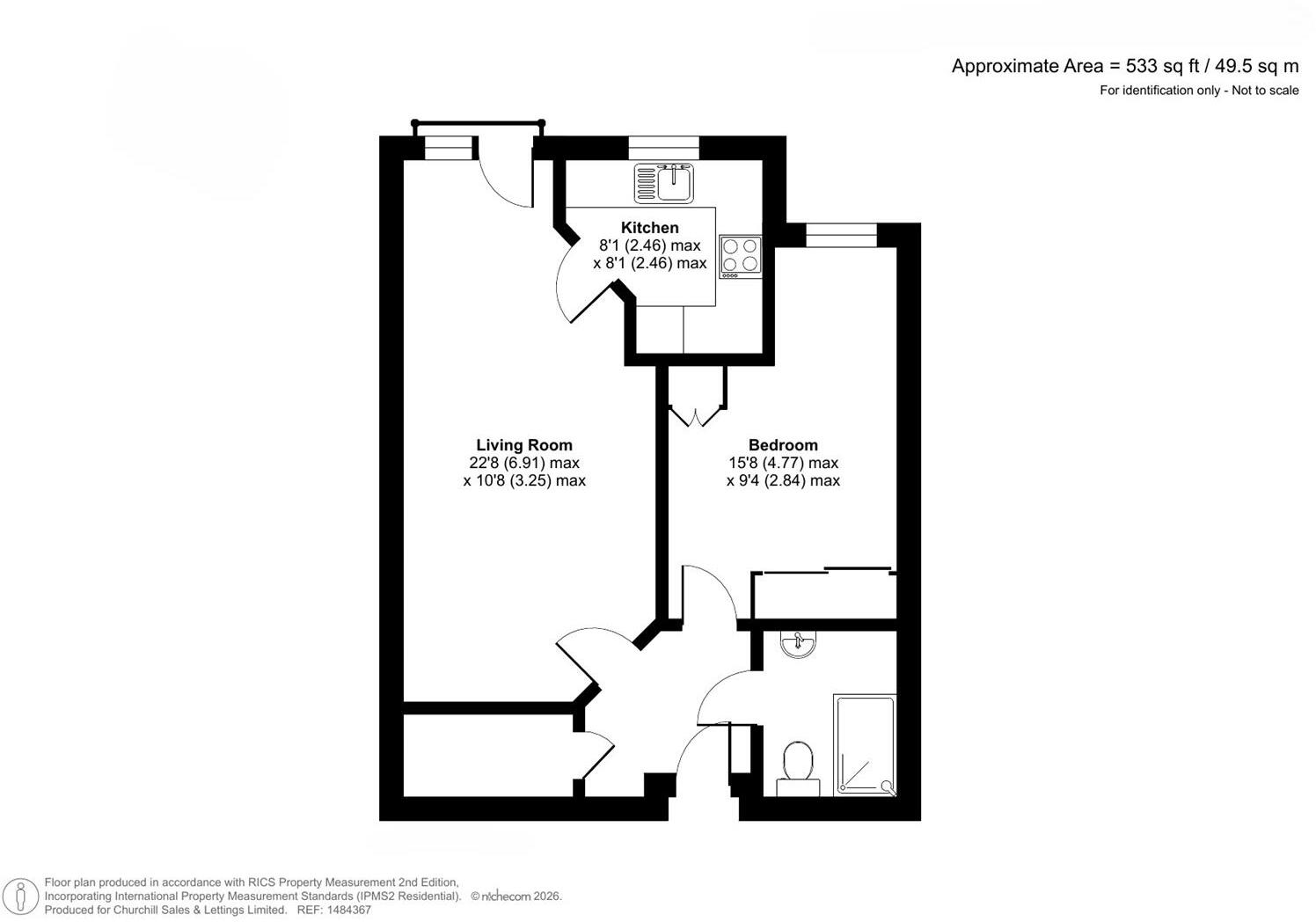 Churchill Lodge, Poole, Dorset floorplan