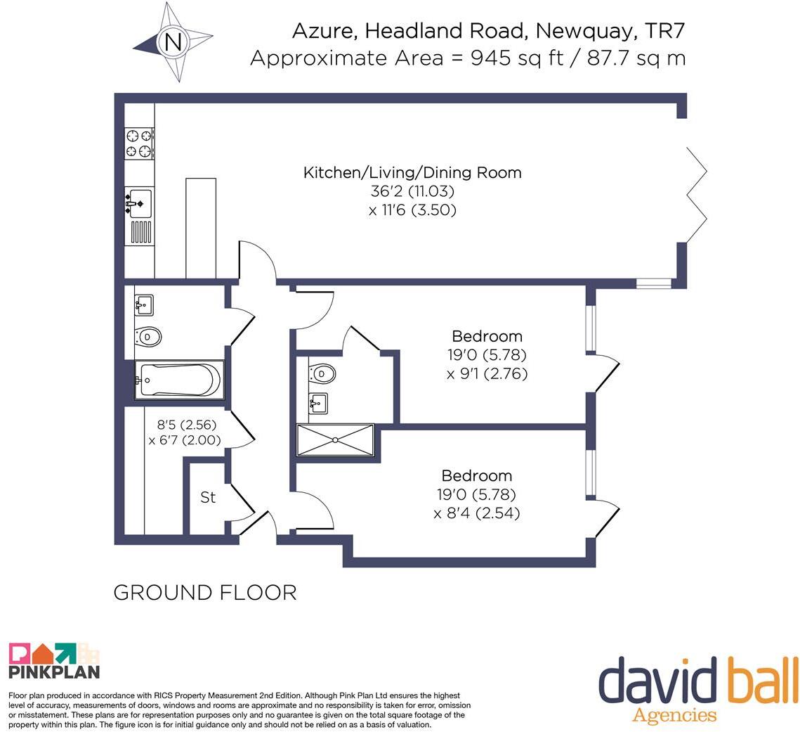 Headland Road, Newquay floorplan