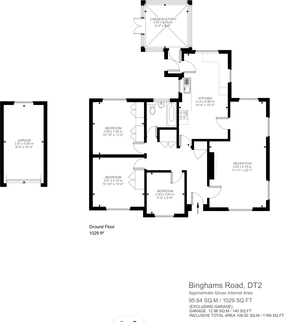 Binghams Road, Crossways, Dorchester floorplan