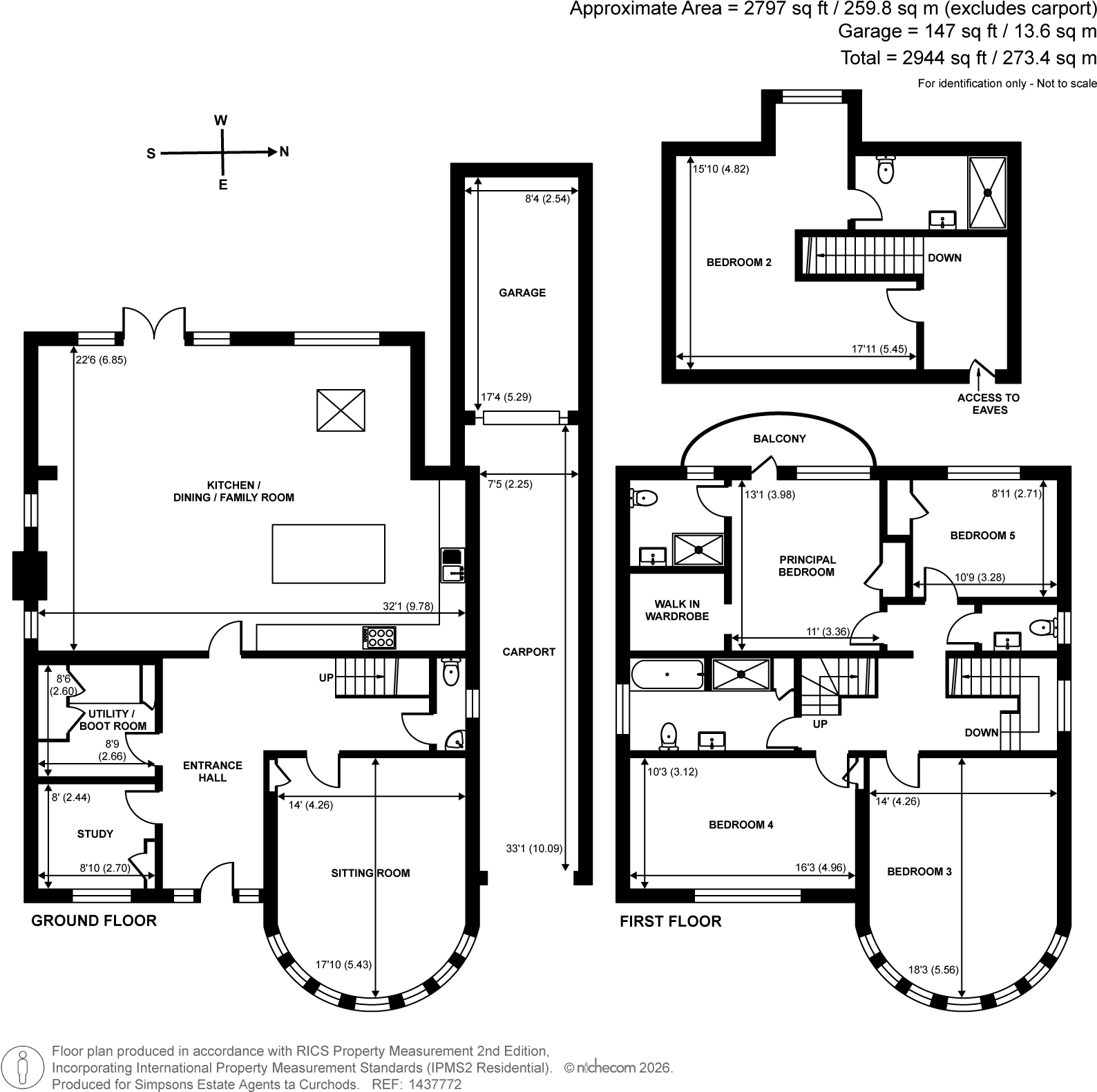 Parkwood Avenue, Esher, KT10 floorplan