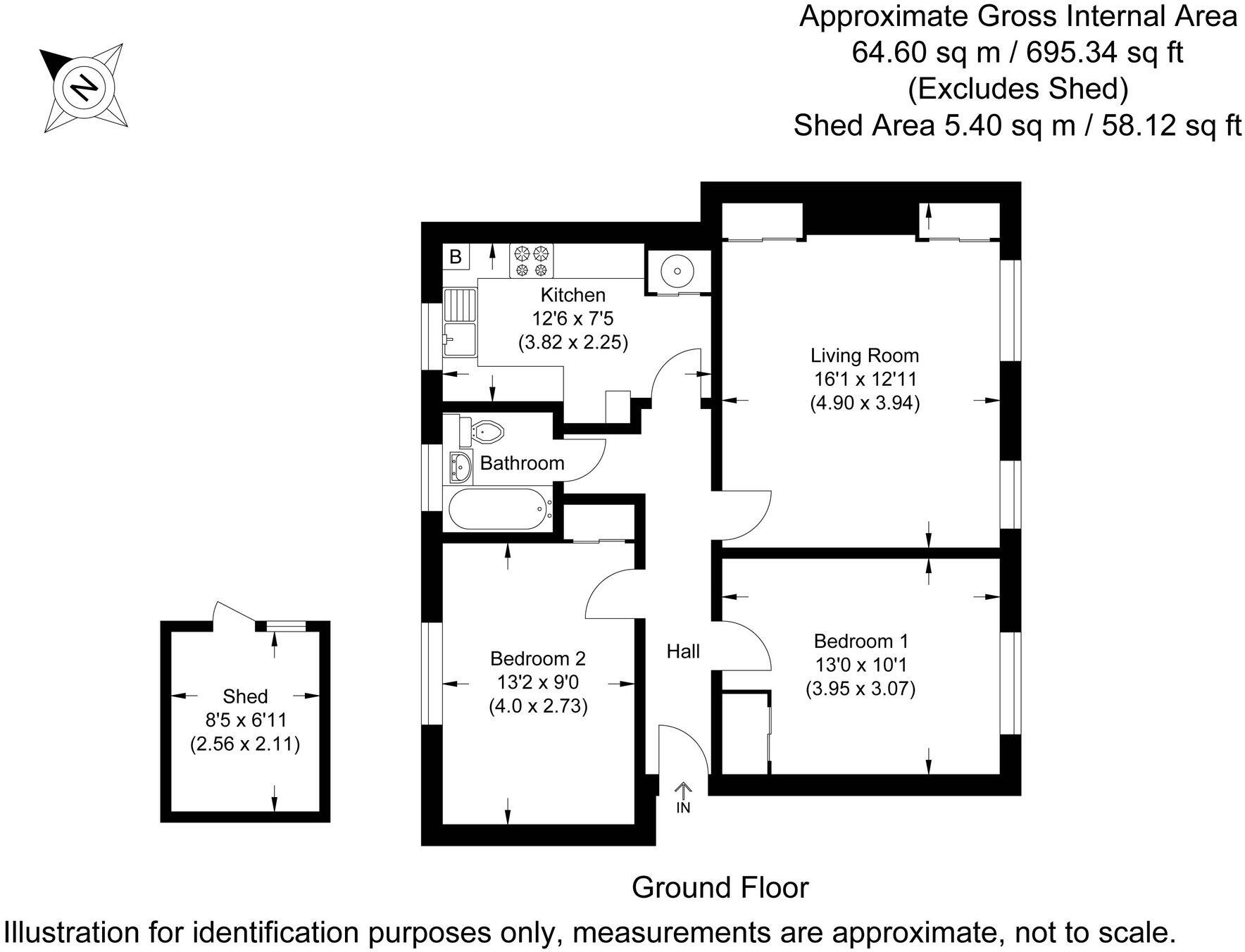 The Roundway, Claygate, KT10 floorplan