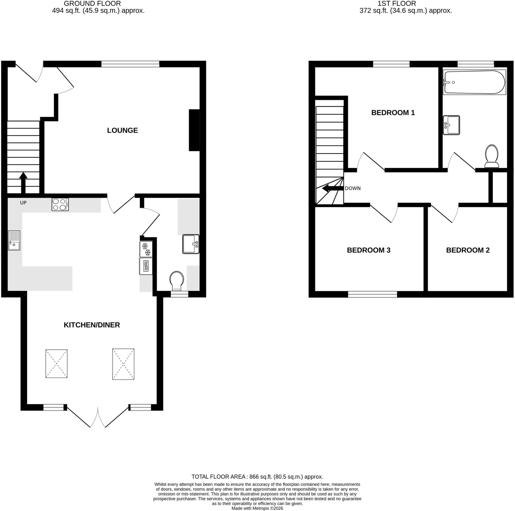 Woods Lane, Stapenhill, Burton-on-Trent, DE15 floorplan