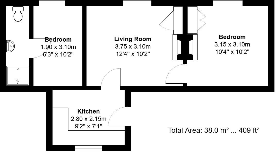 Sandy Lane, Ingoldisthorpe floorplan