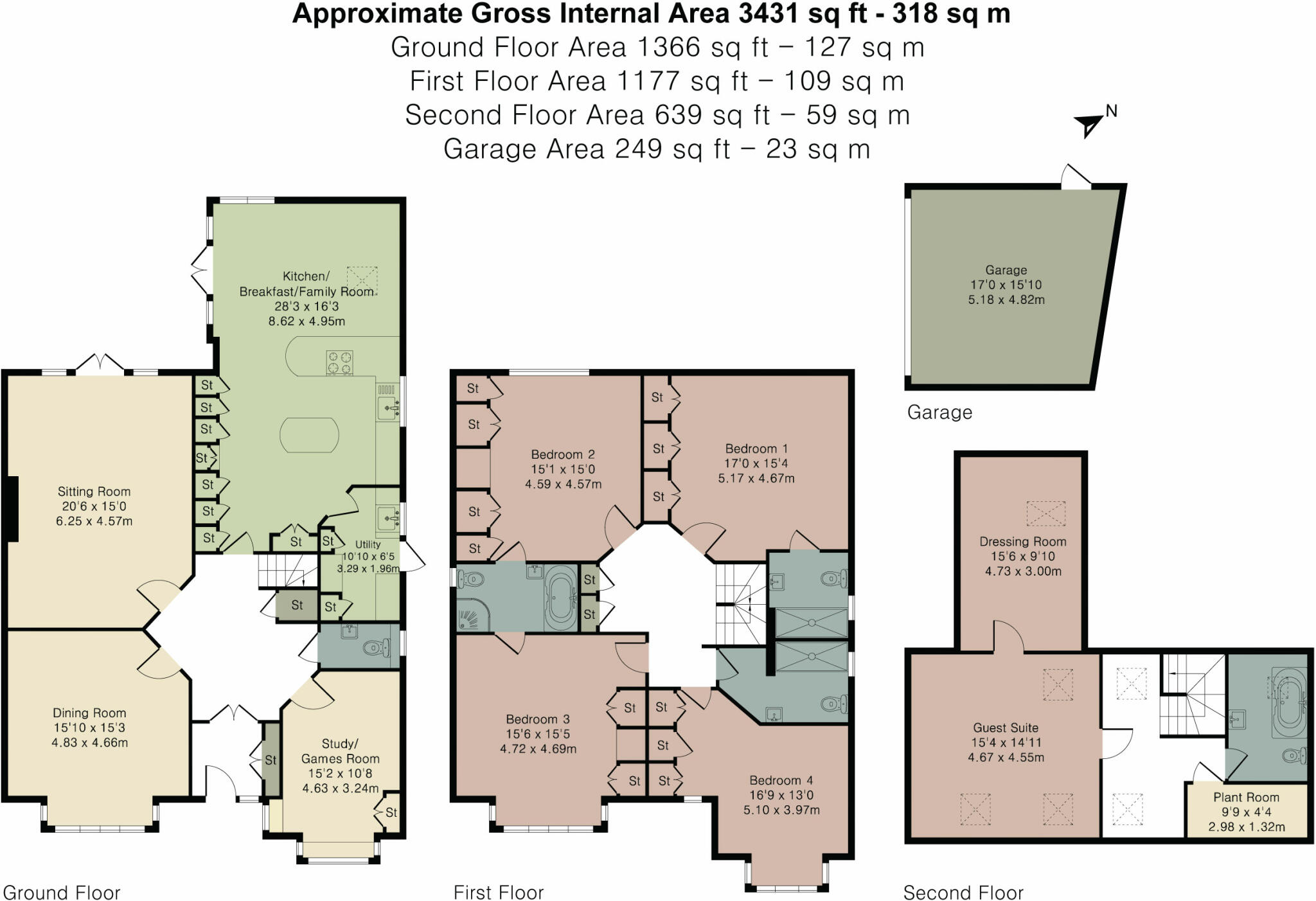 Kingswood Road, Penn and Tylers Green, High Wycombe, Buckinghamshire, HP10 floorplan