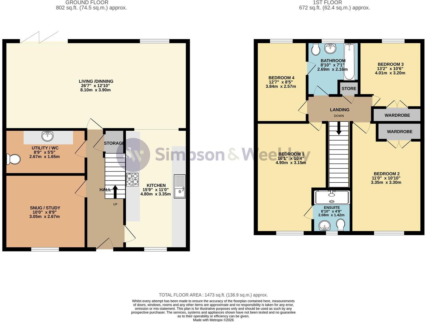 NN8 Shale Meadow, Wellingborough floorplan