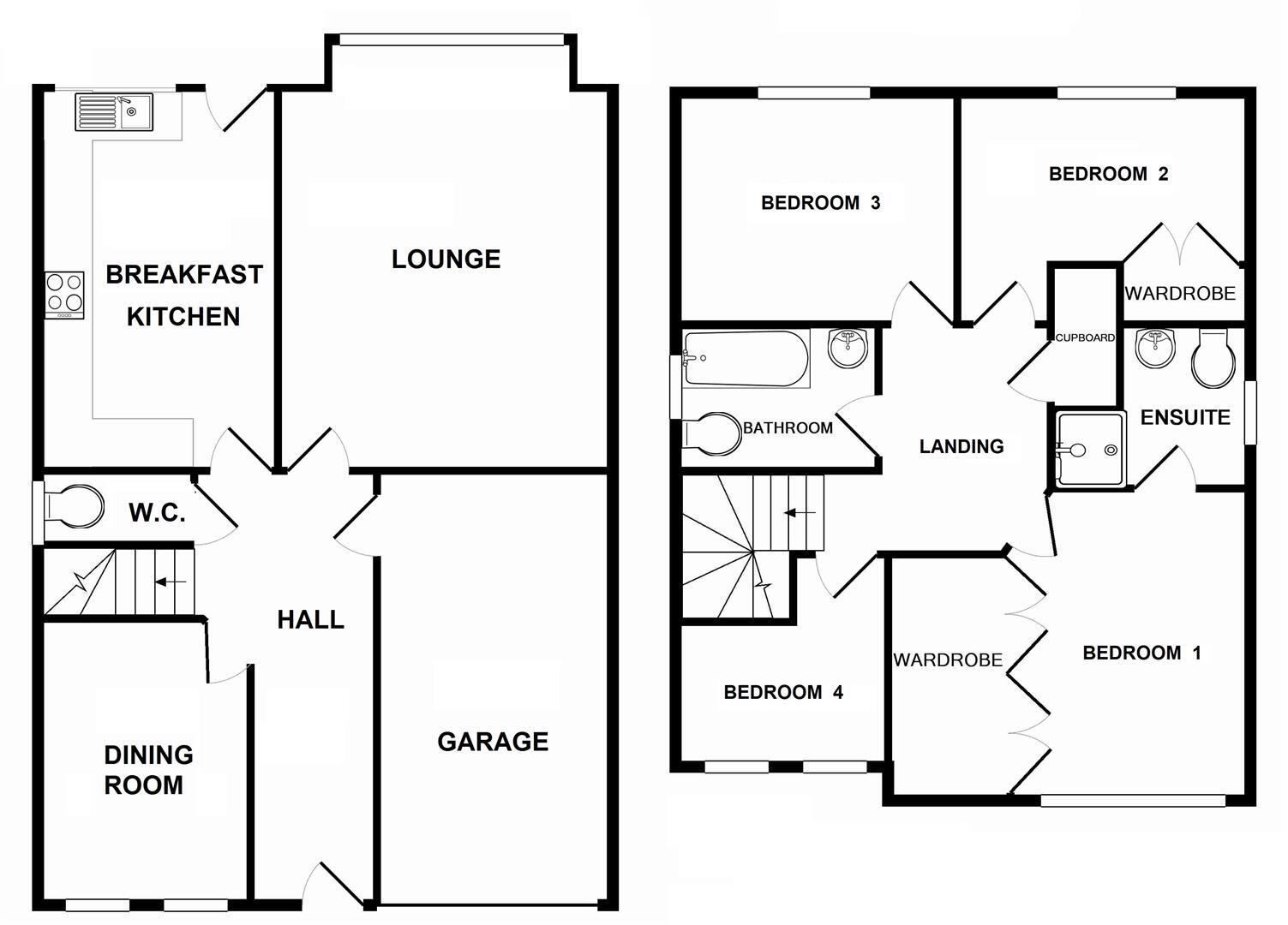 Kestrel Drive, Bingham, Nottingham floorplan