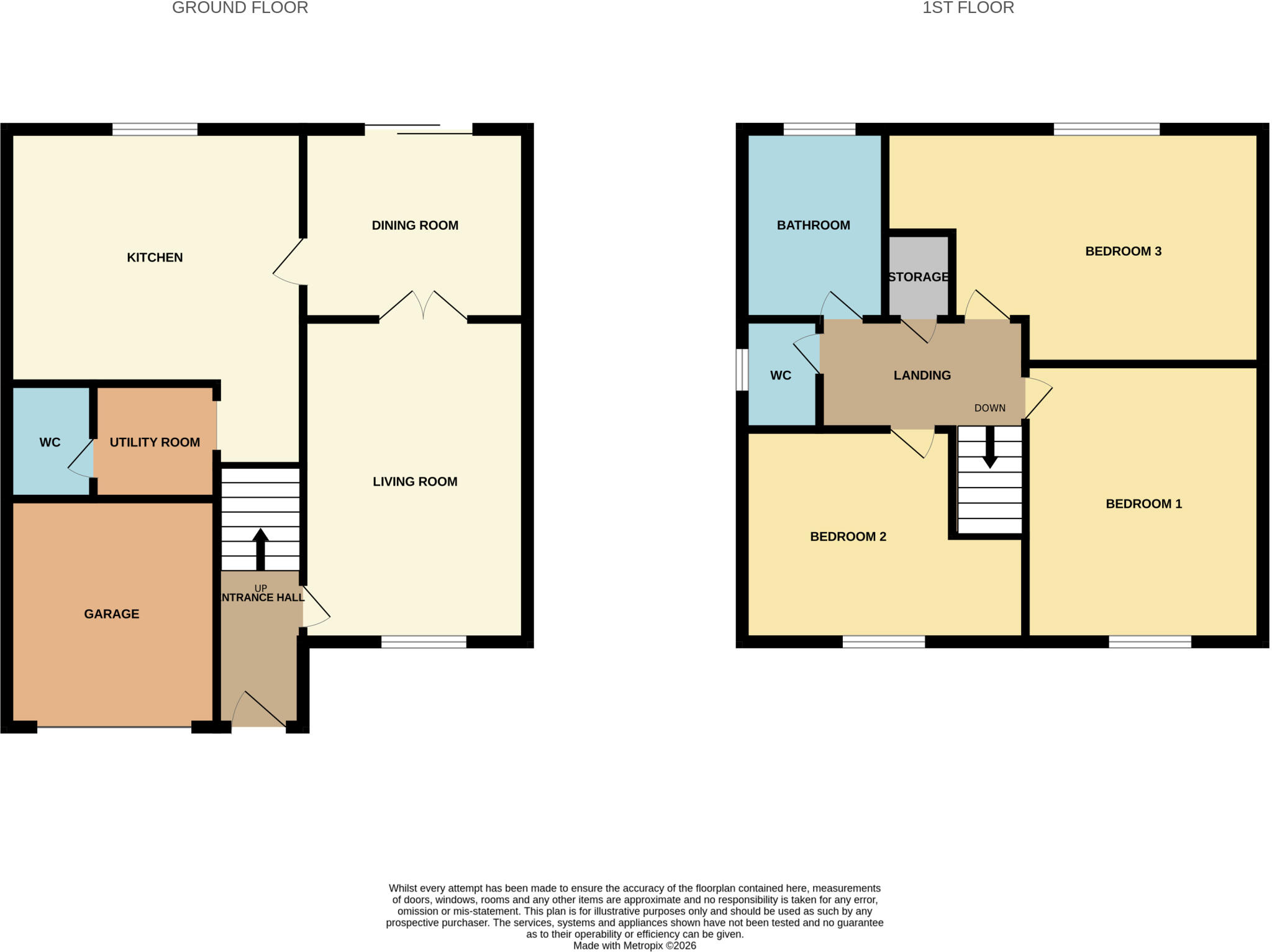 Waltham Crescent, Nuneaton, Warwickshire, CV10 floorplan