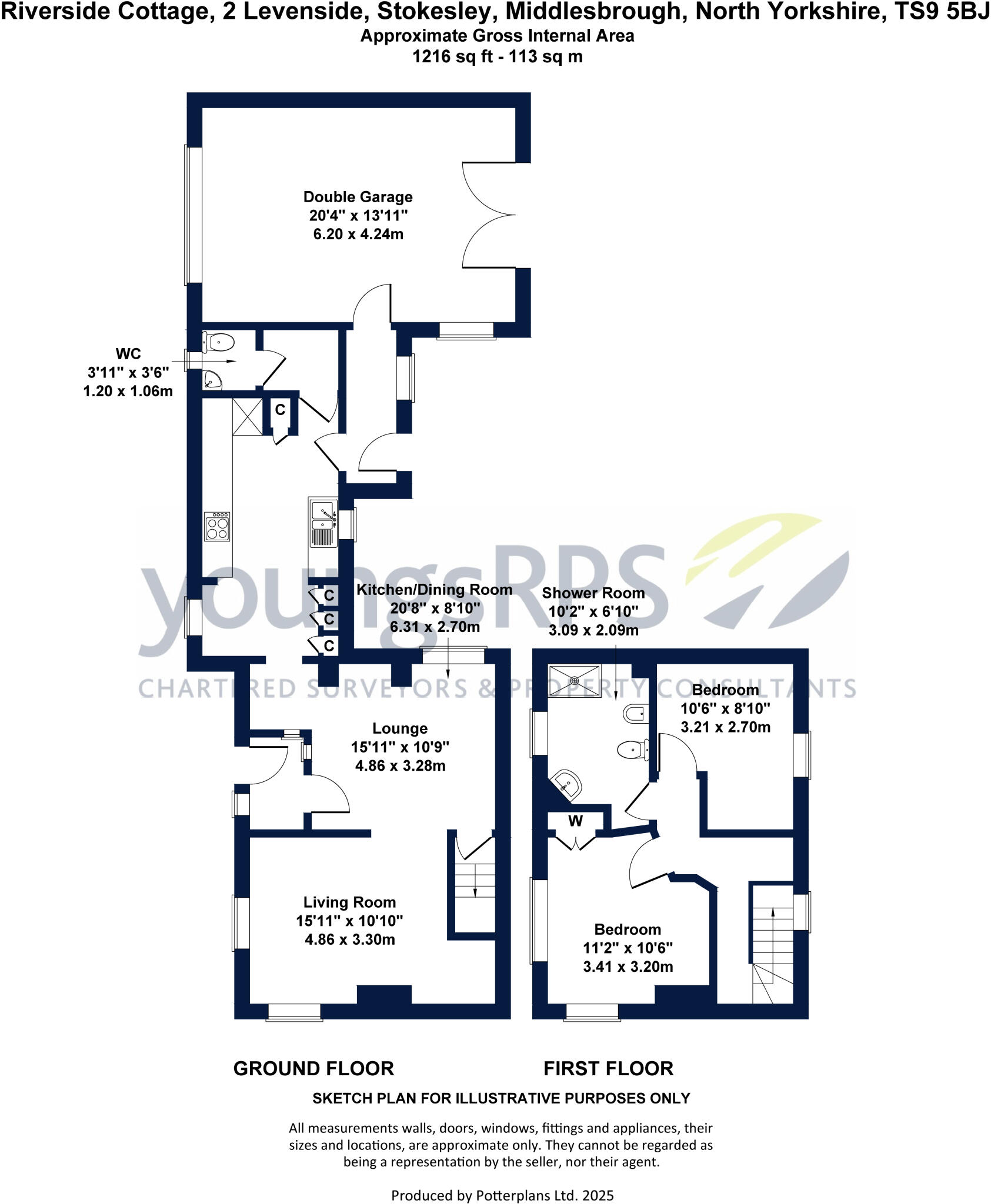 Levenside, Stokesley, Middlesbrough, North Yorkshire, TS9 floorplan