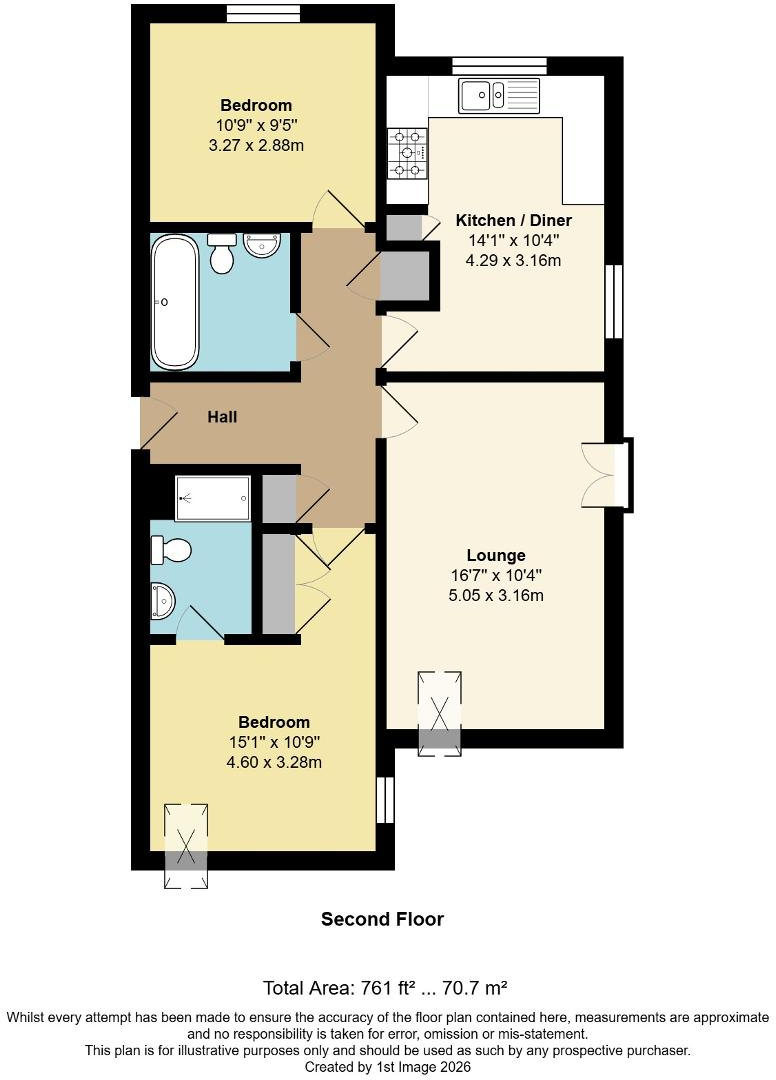 West View Gardens, Yapton, Arundel, West Sussex, BN18 0JS floorplan