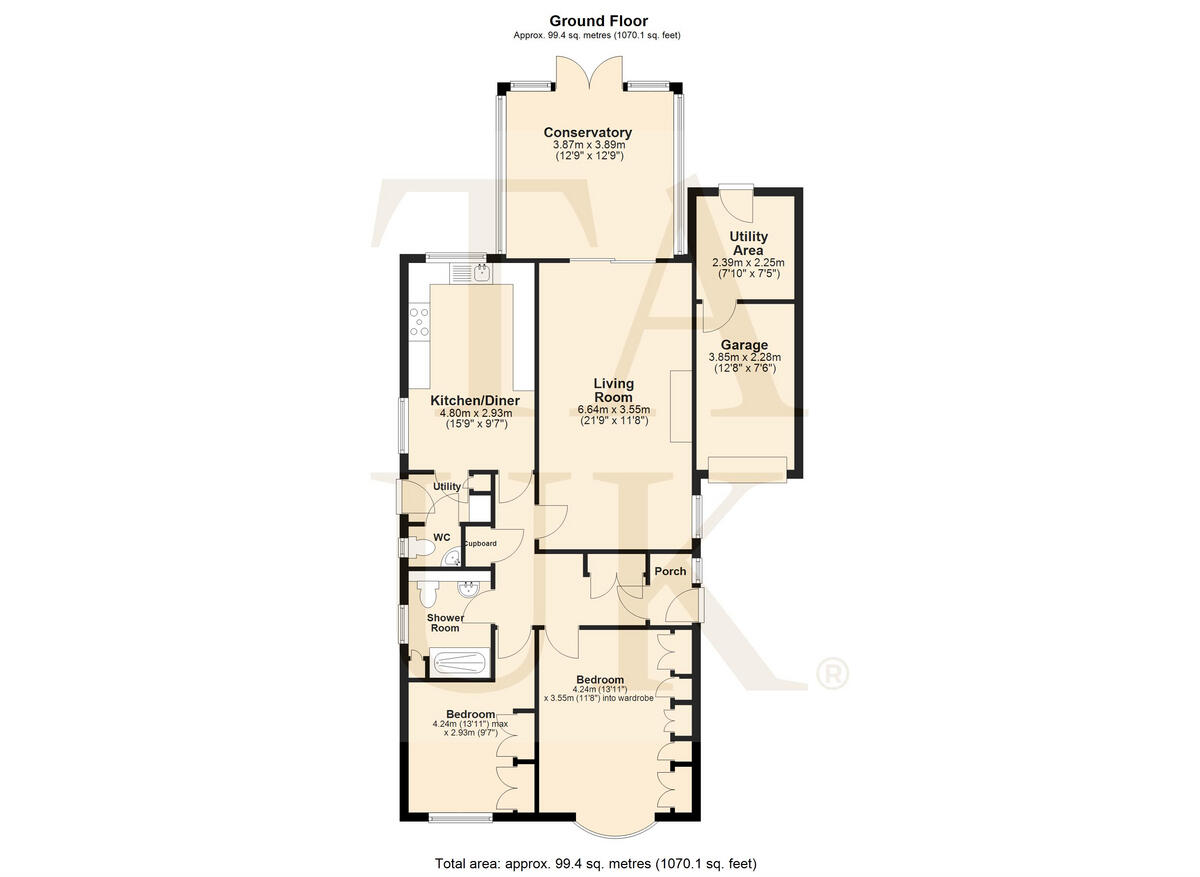 Woodbury Road North, Stourport-on-severn, DY13 floorplan