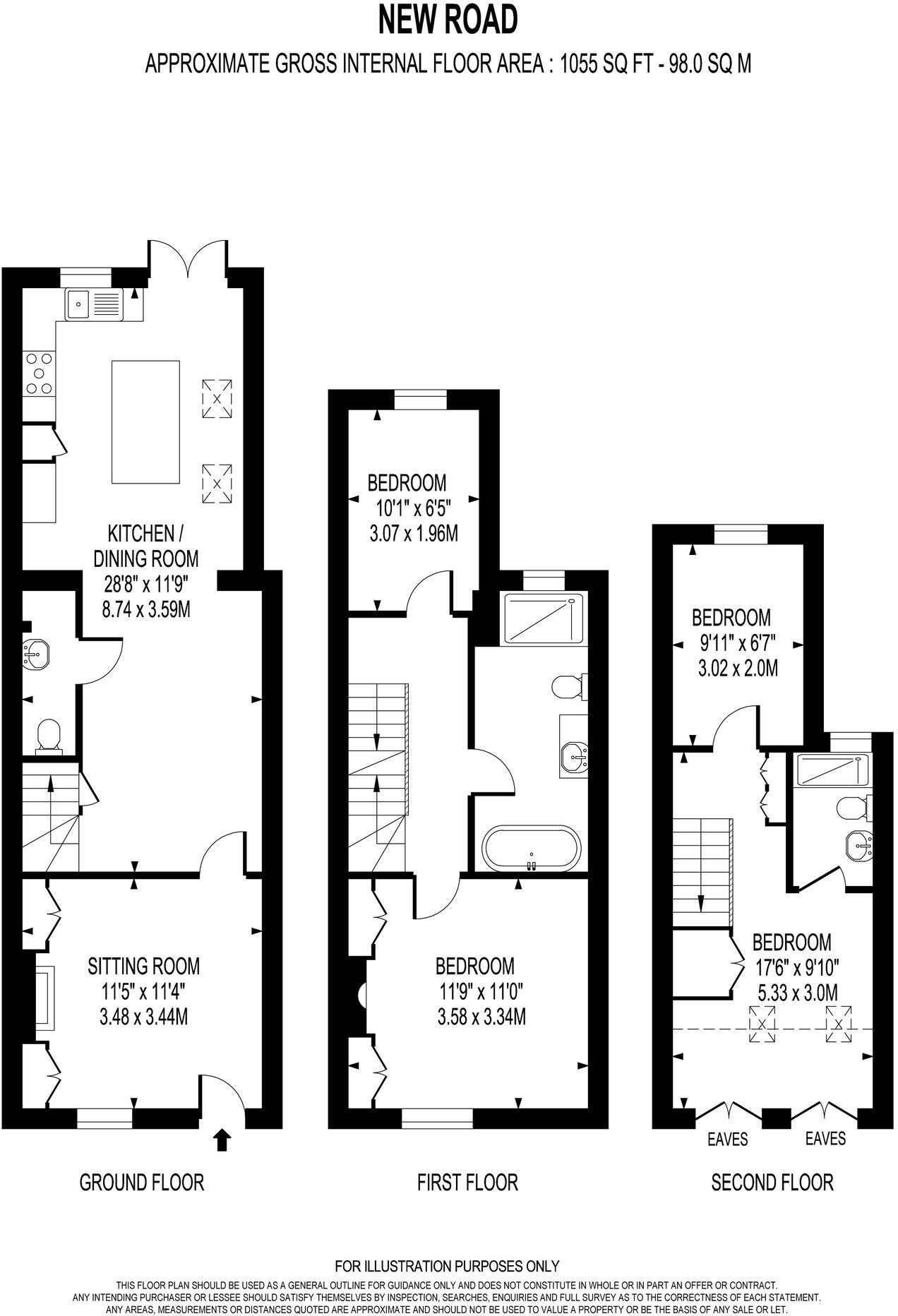 New Road, Weybridge, KT13 floorplan