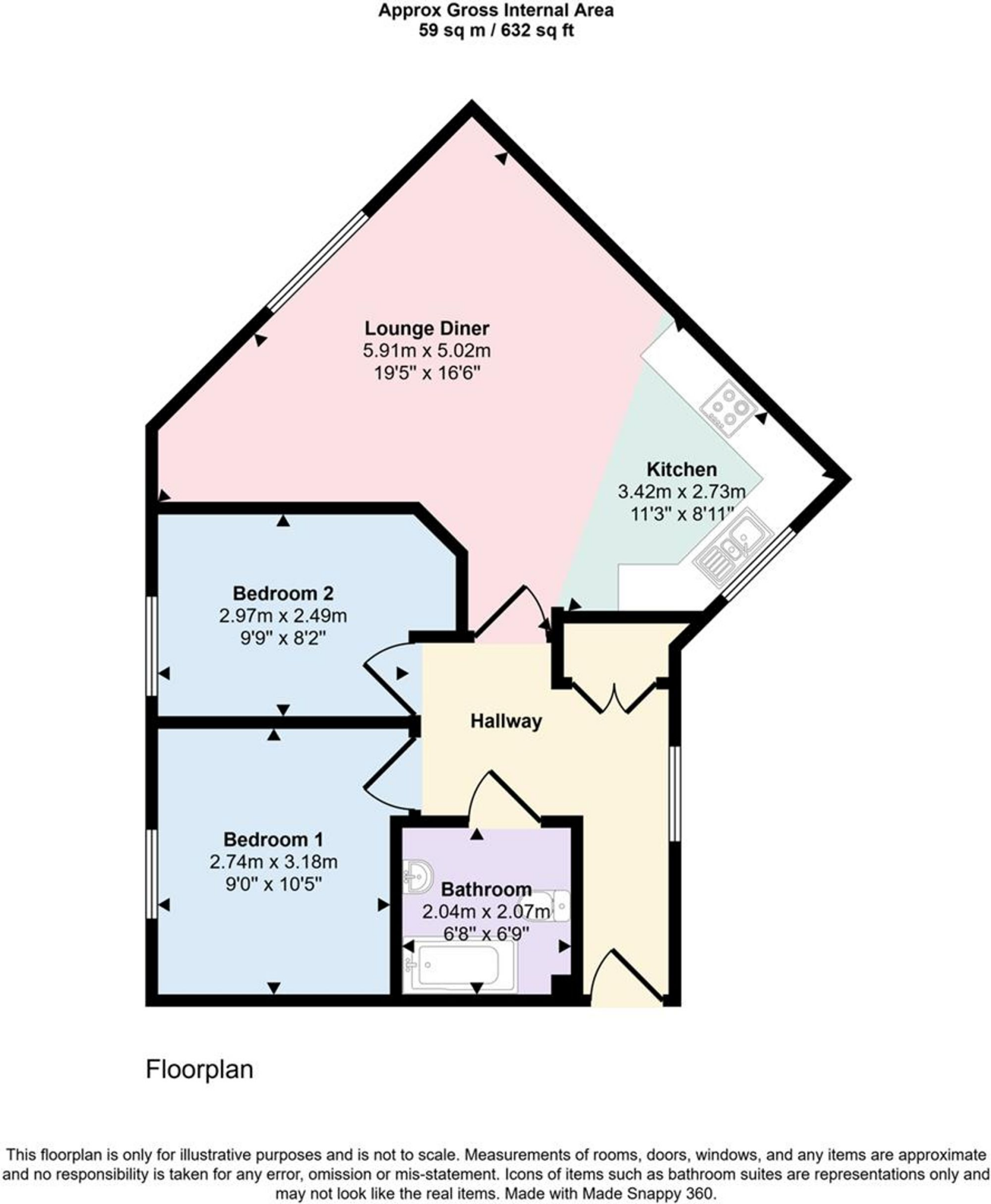 Infirmary Road, Workington, CA14 floorplan