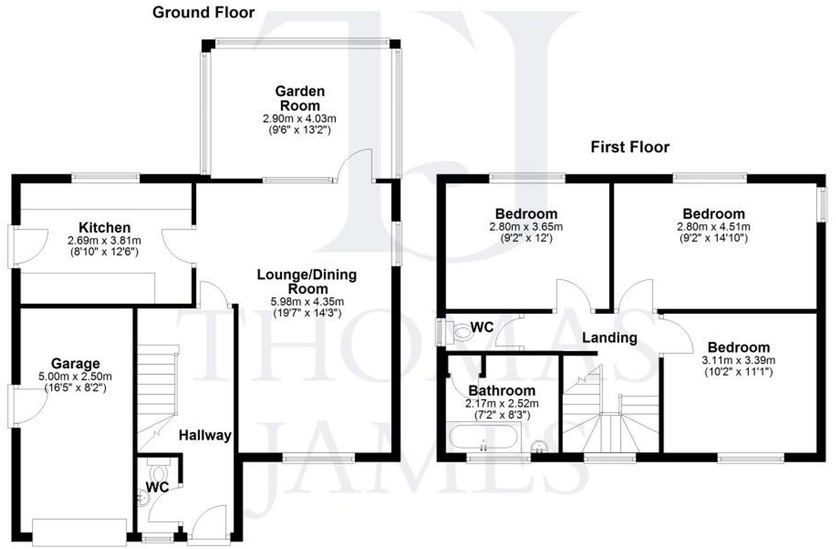 Nicker Hill, Keyworth, NG12 floorplan