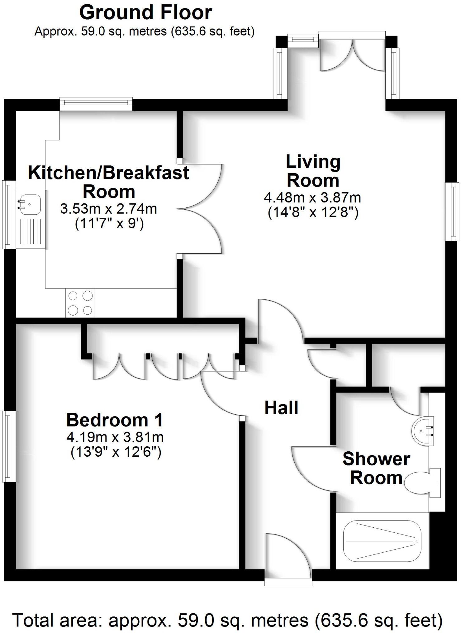 34 Garnier Drive, Bishopstoke Park Retirement Village floorplan