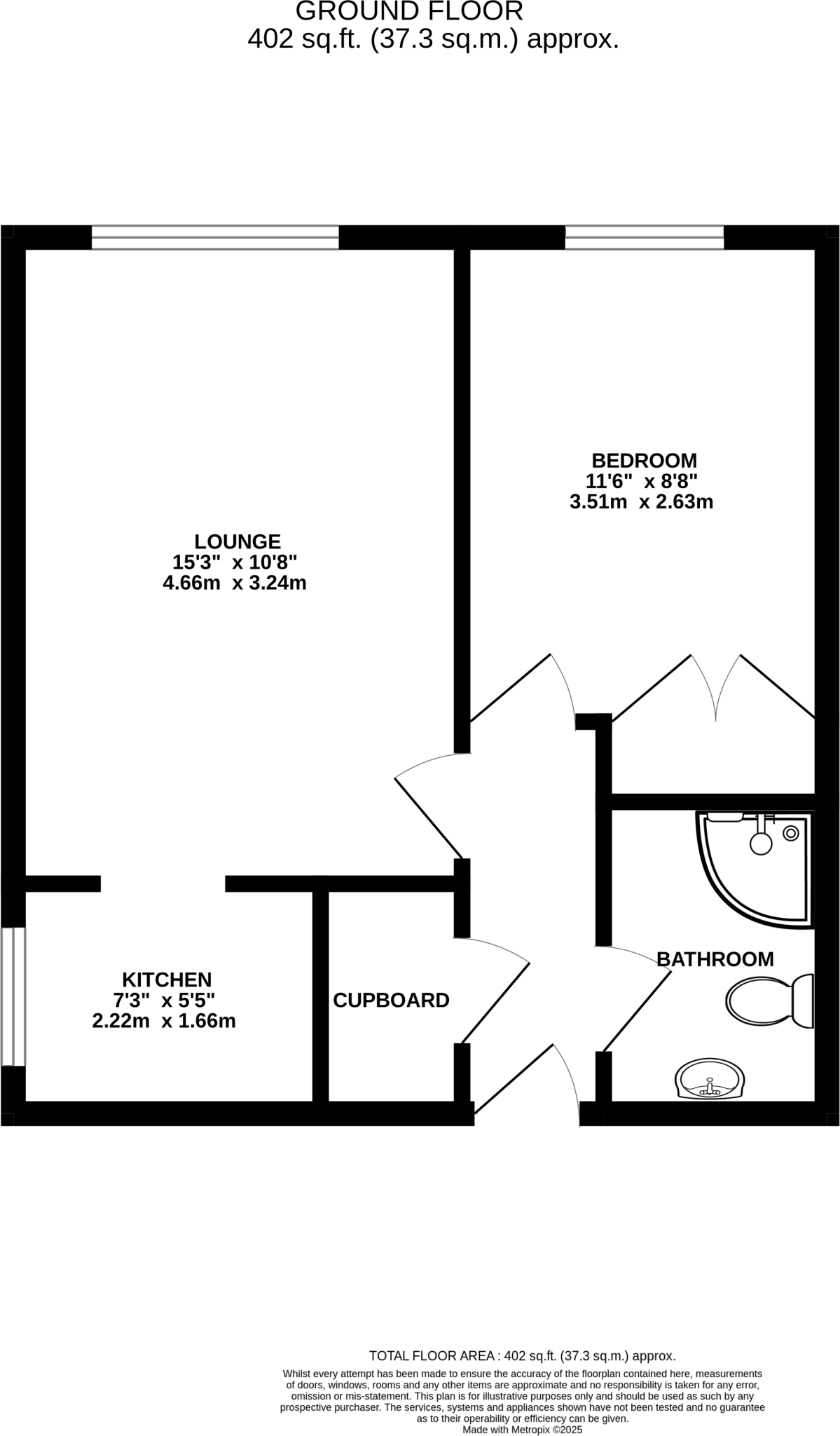 Cottage Grove, Southsea, Hampshire, PO5 floorplan