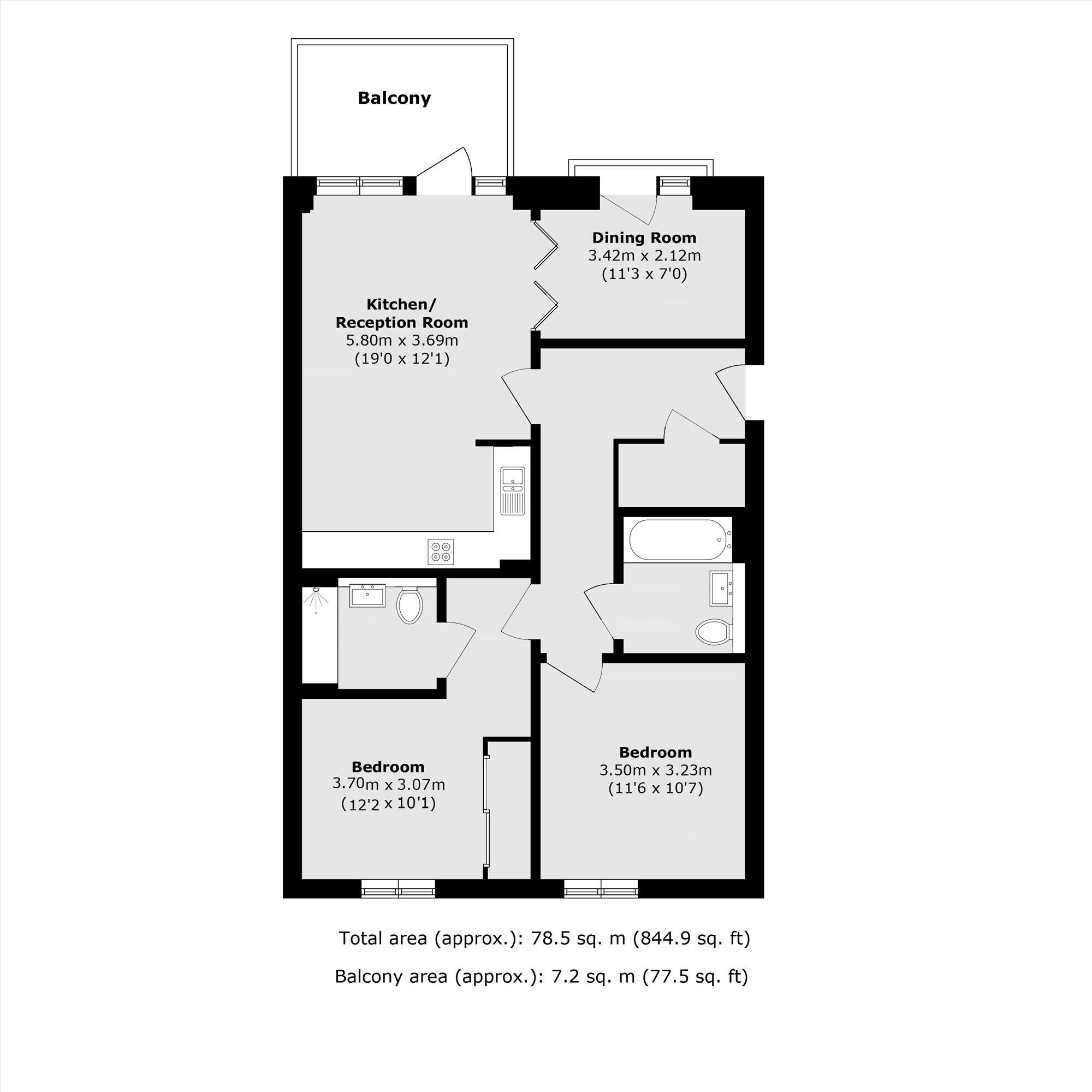 Lismore Boulevard, London floorplan