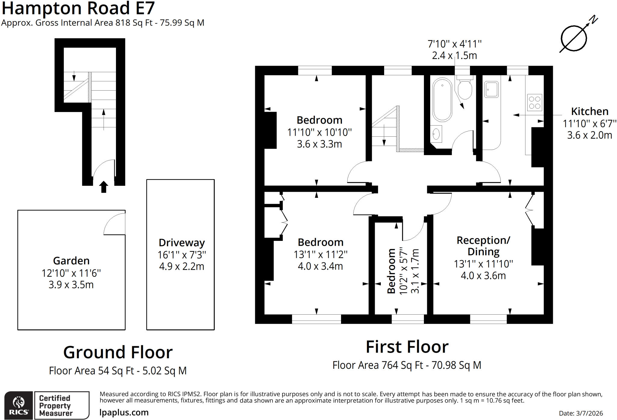 Hampton Road, London floorplan