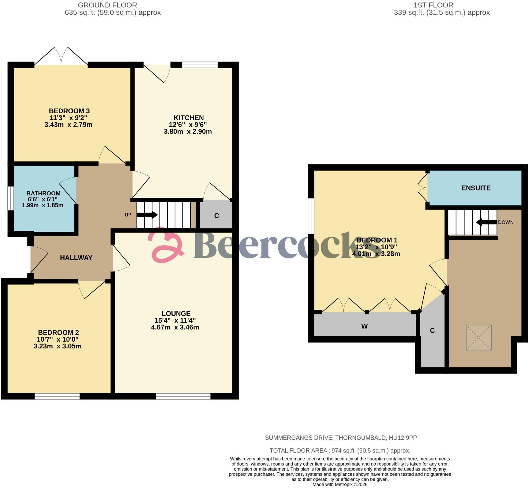 49, Summergangs Drive, Thorngumbald, Hull,  HU12 9PP floorplan