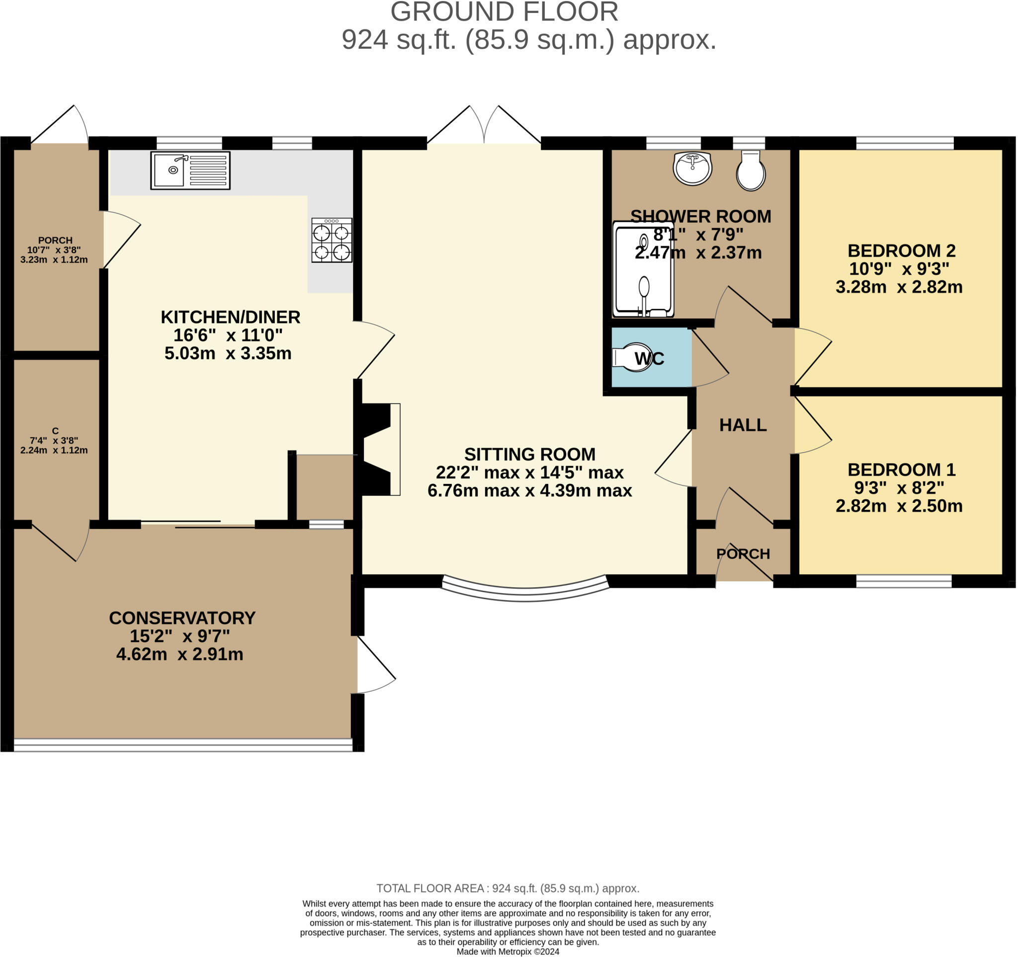 Langley Marsh, Nr Wiveliscombe, Taunton, Somerset, TA4 floorplan