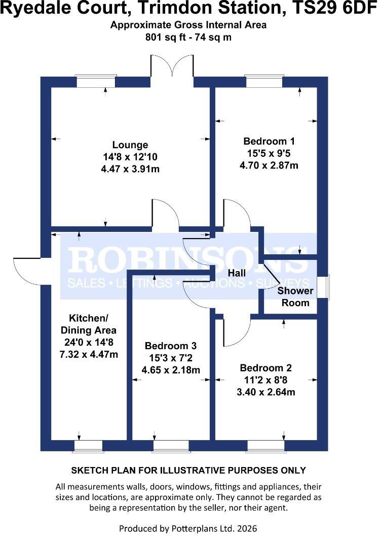 Ryedale Court, Trimdon Station floorplan