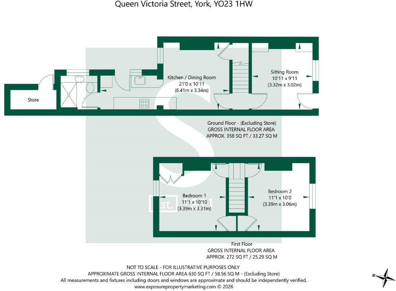 Queen Victoria Street, York floorplan