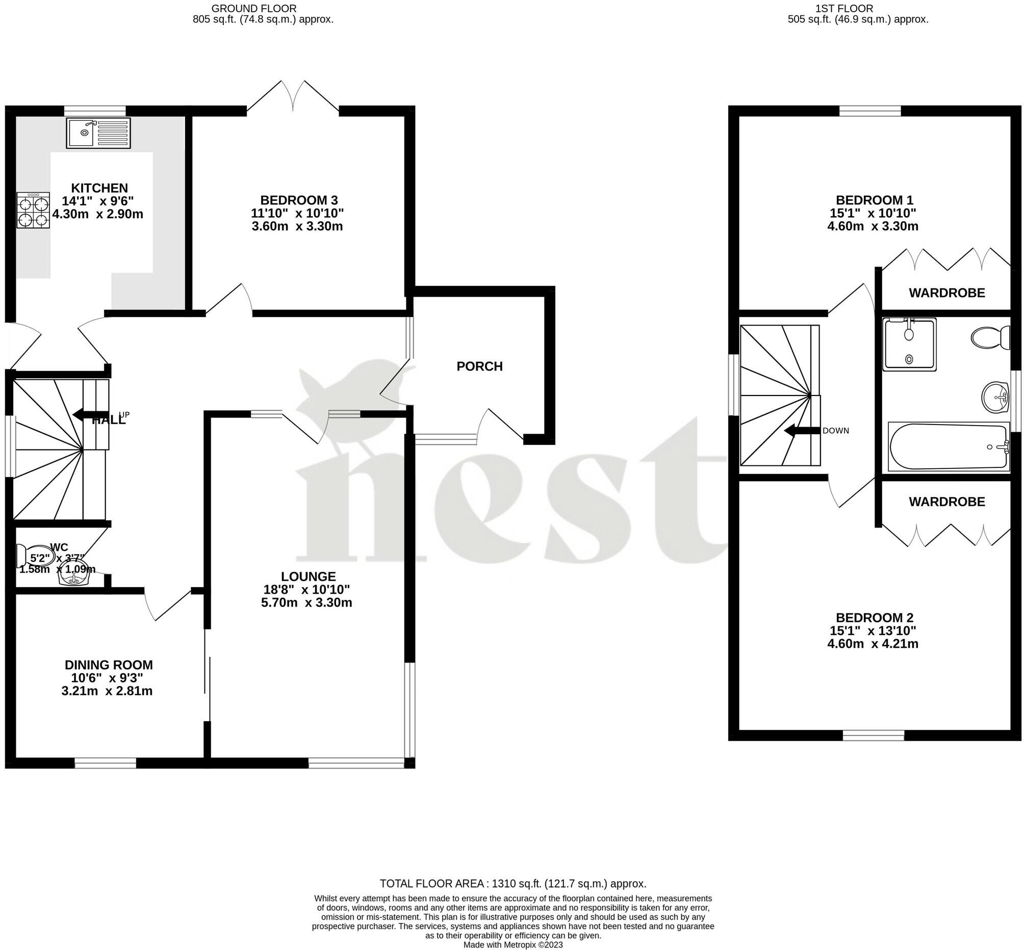 Highfield Close, Taunton, Somerset floorplan