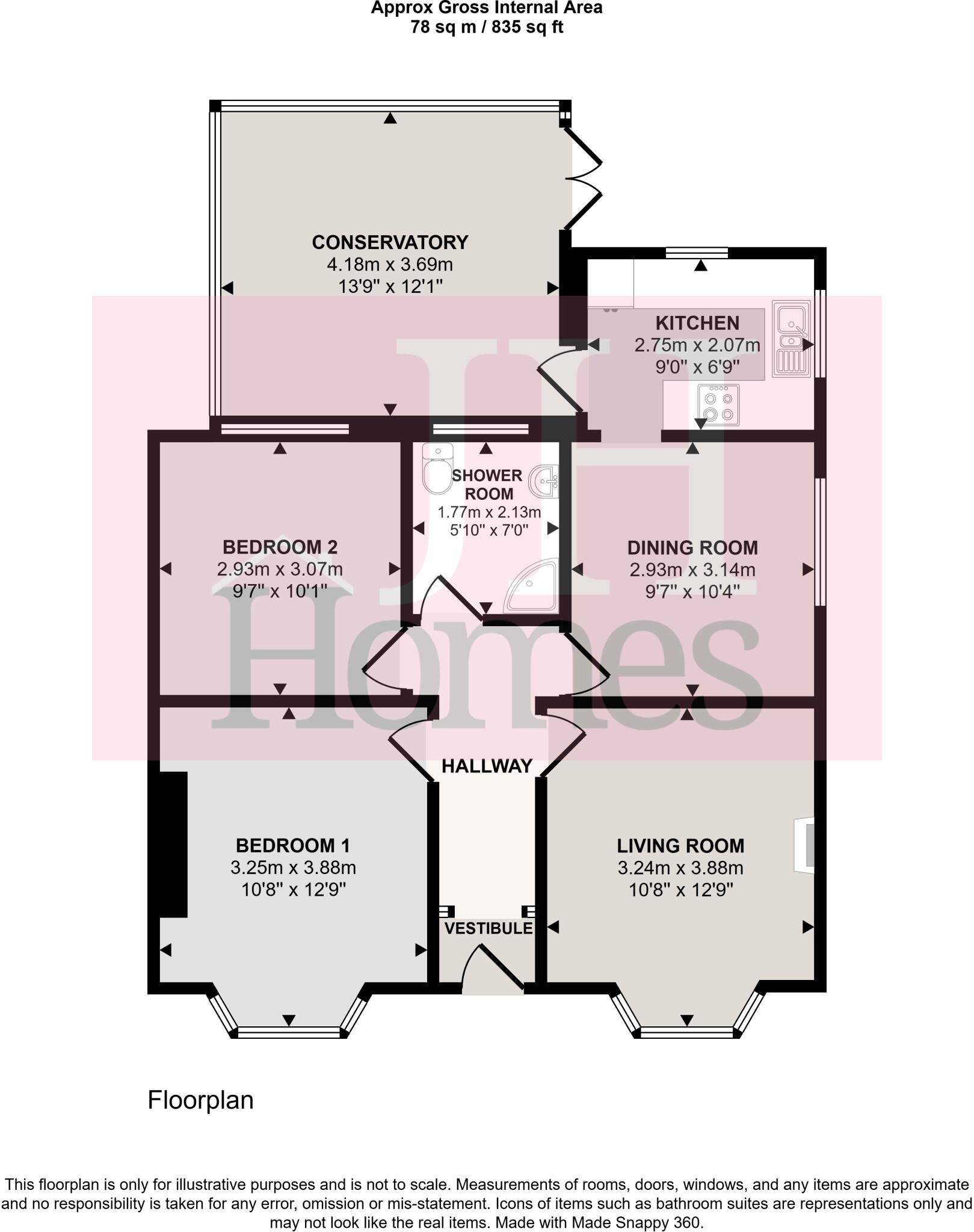Litchmead Grove, Barrow, Cumbria floorplan